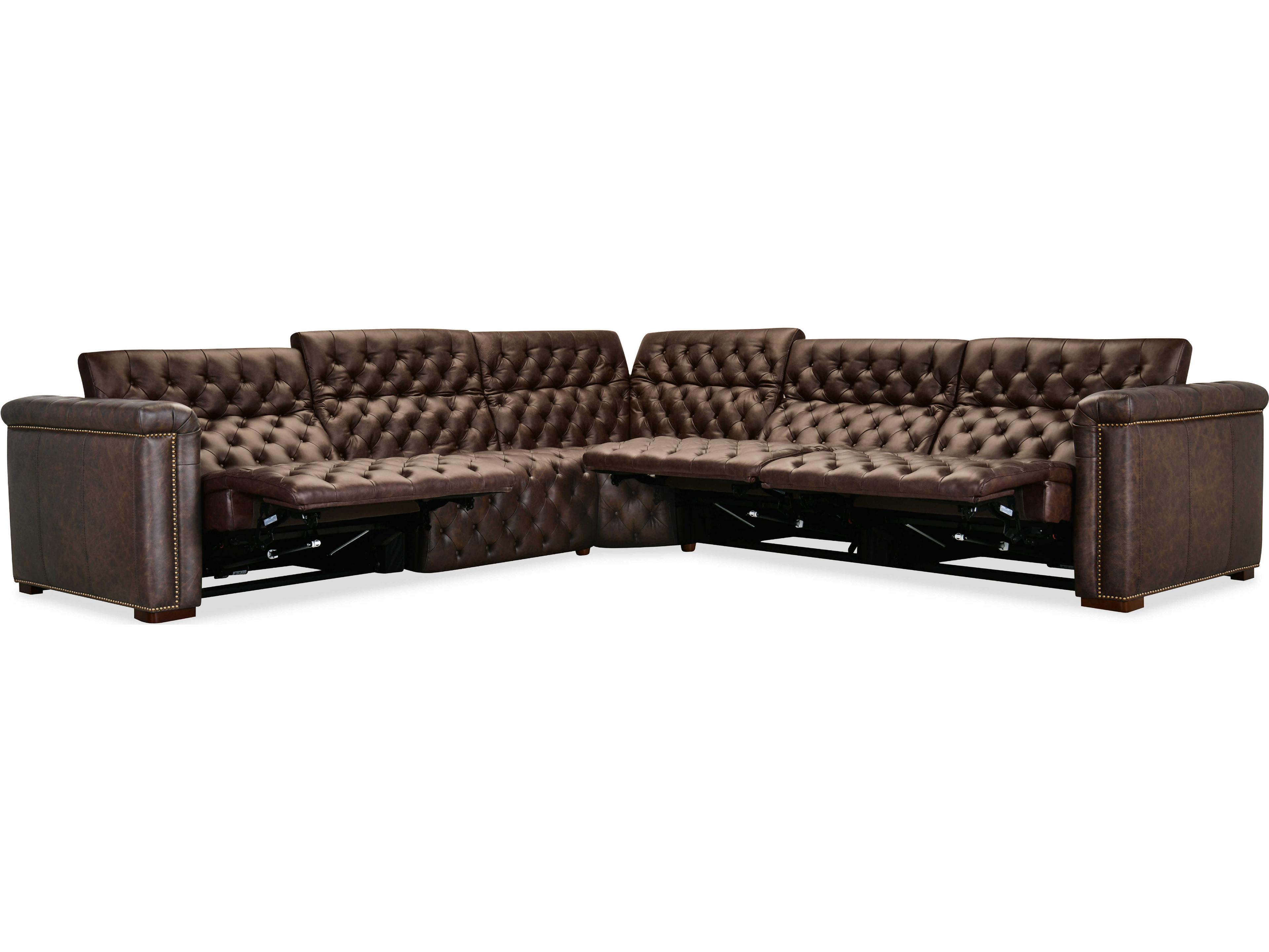Hooker Furniture Ss Brown Leather Sectional Sofa