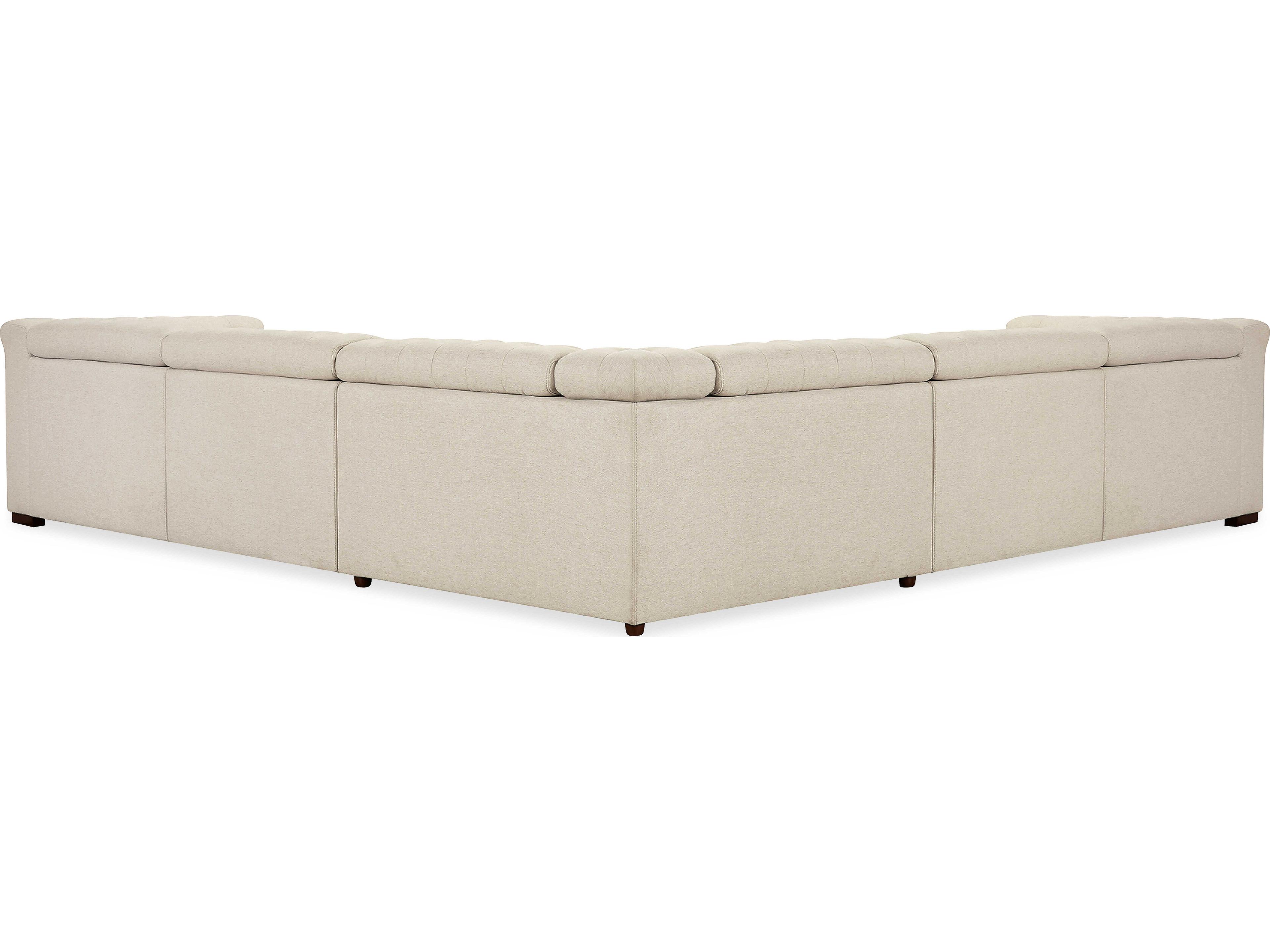 Hooker Furniture Ss Beige Faux Leather Sectional Sofa