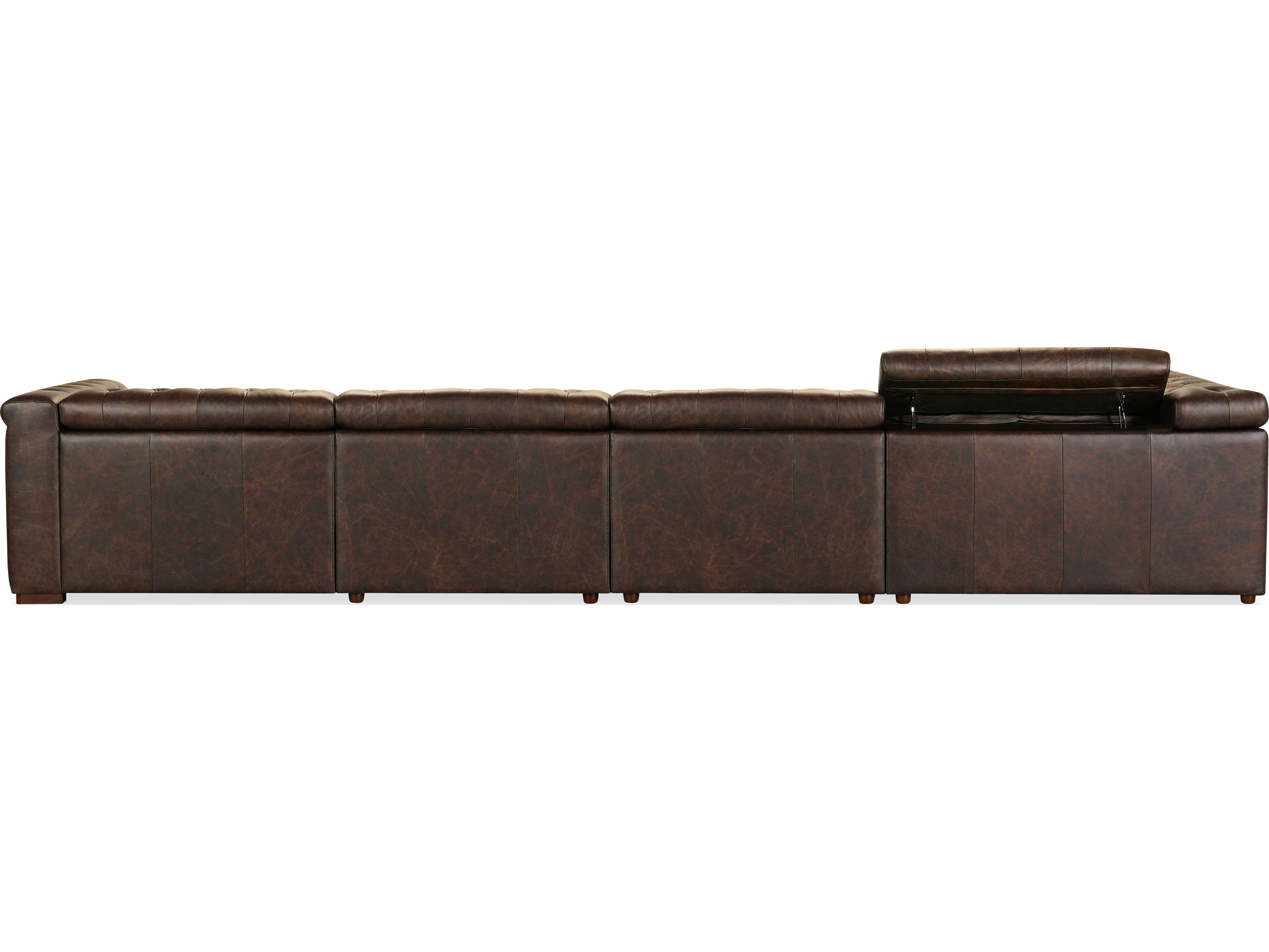 Hooker Furniture Ss Brown Leather Sectional Sofa