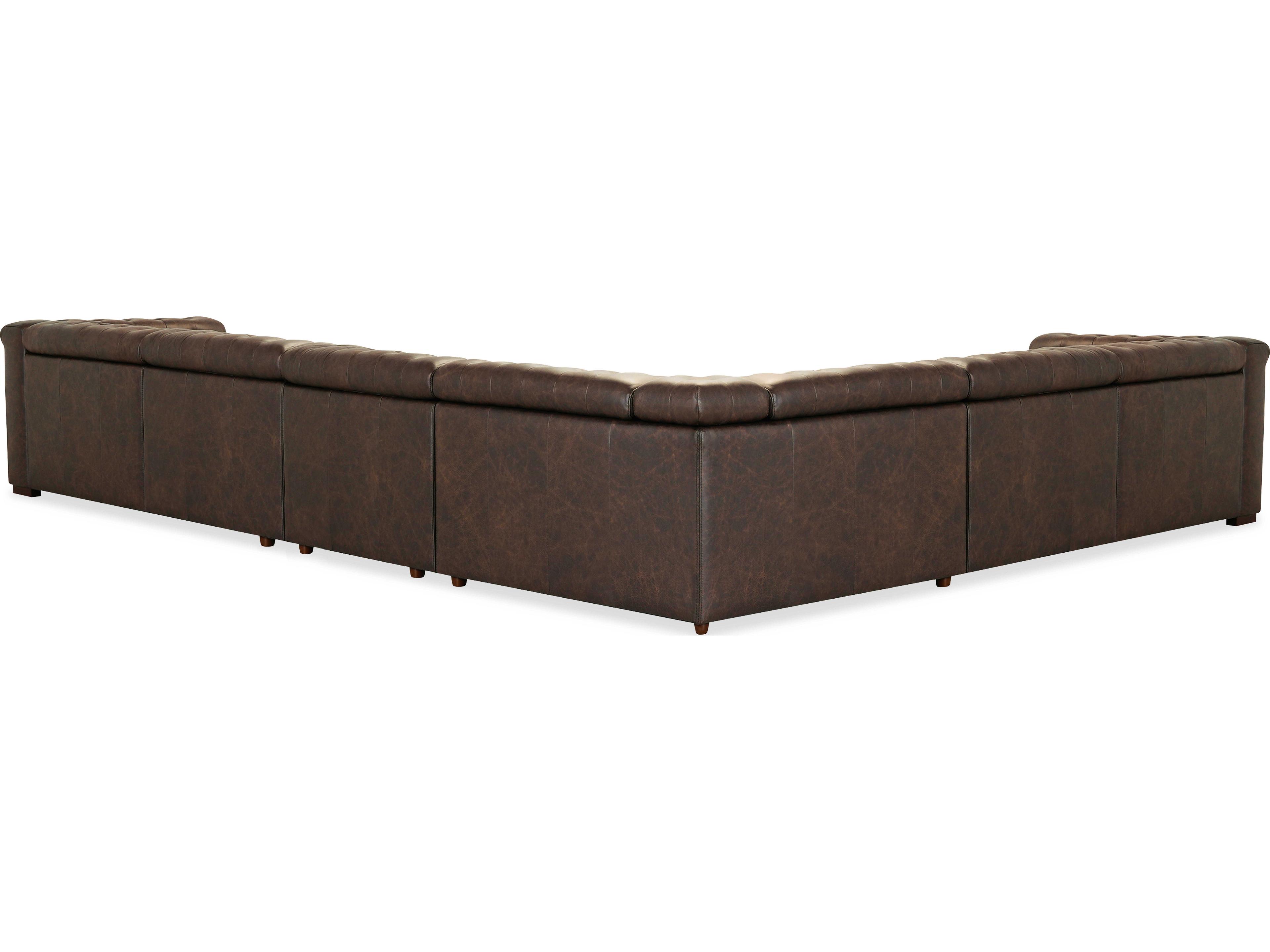 Hooker Furniture Ss Brown Leather Sectional Sofa