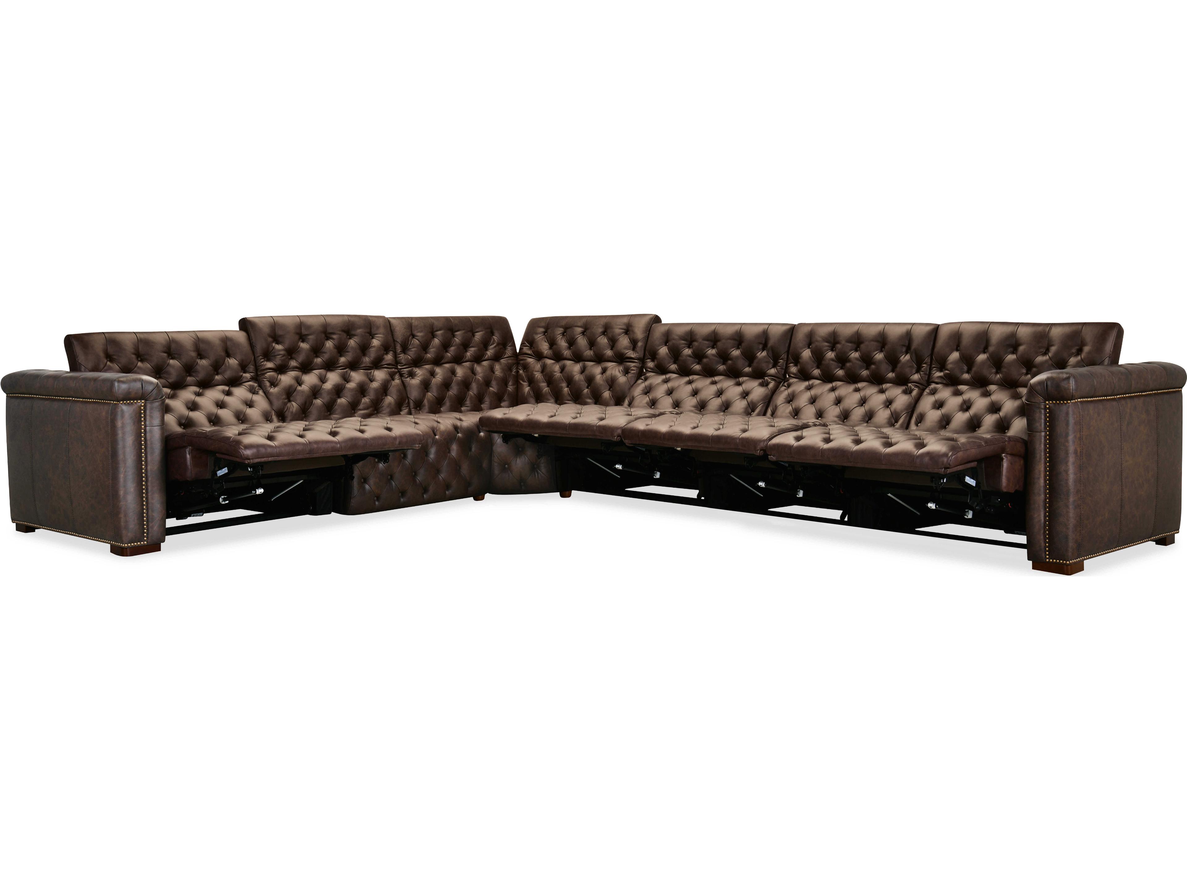 Hooker Furniture Ss Brown Leather Sectional Sofa
