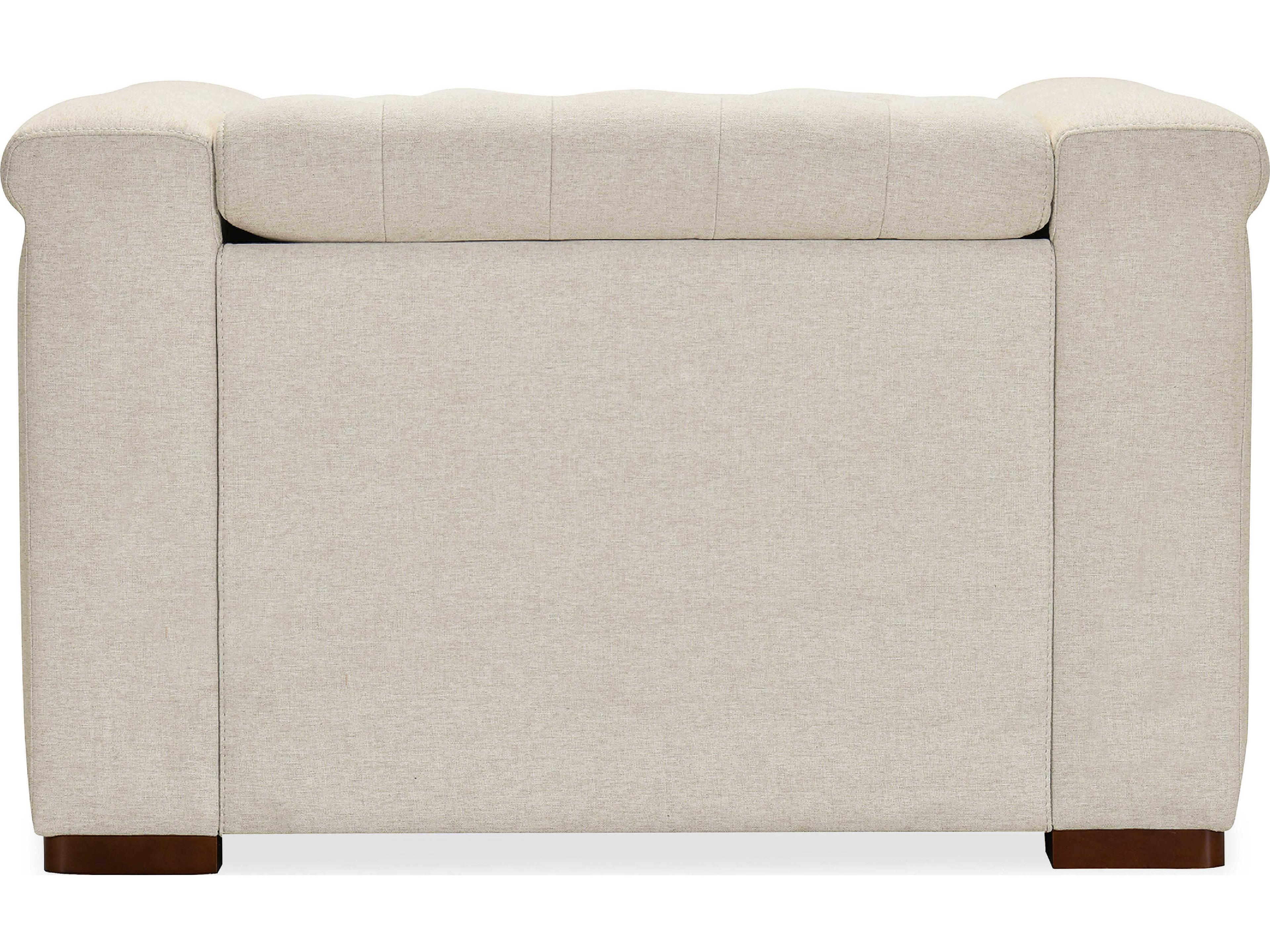 Hooker Furniture Ss Dark Wood Beige Upholstered Recliner