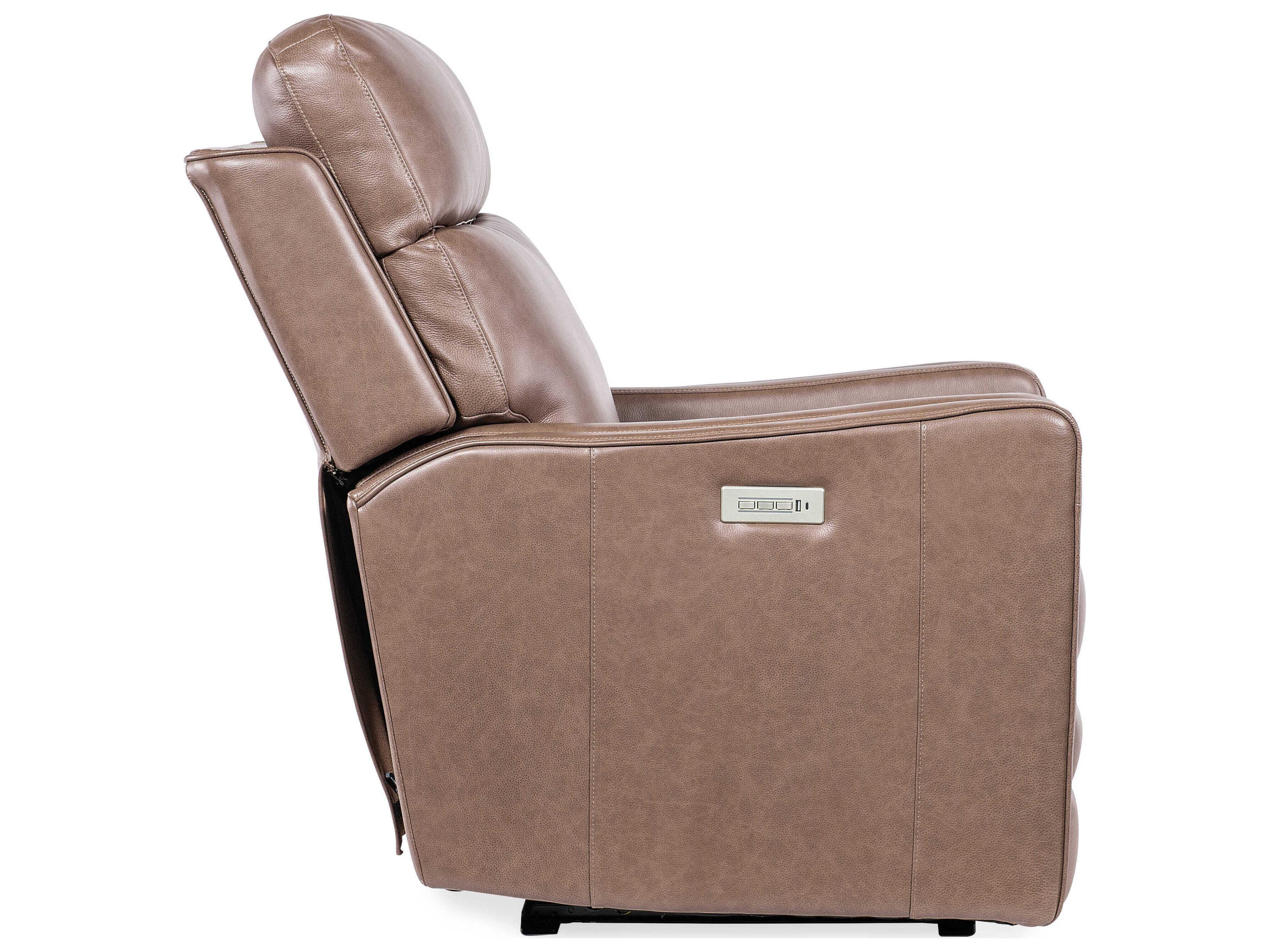 Hooker Furniture Ms Twain Zero Gravity Brown Leather Recliner
