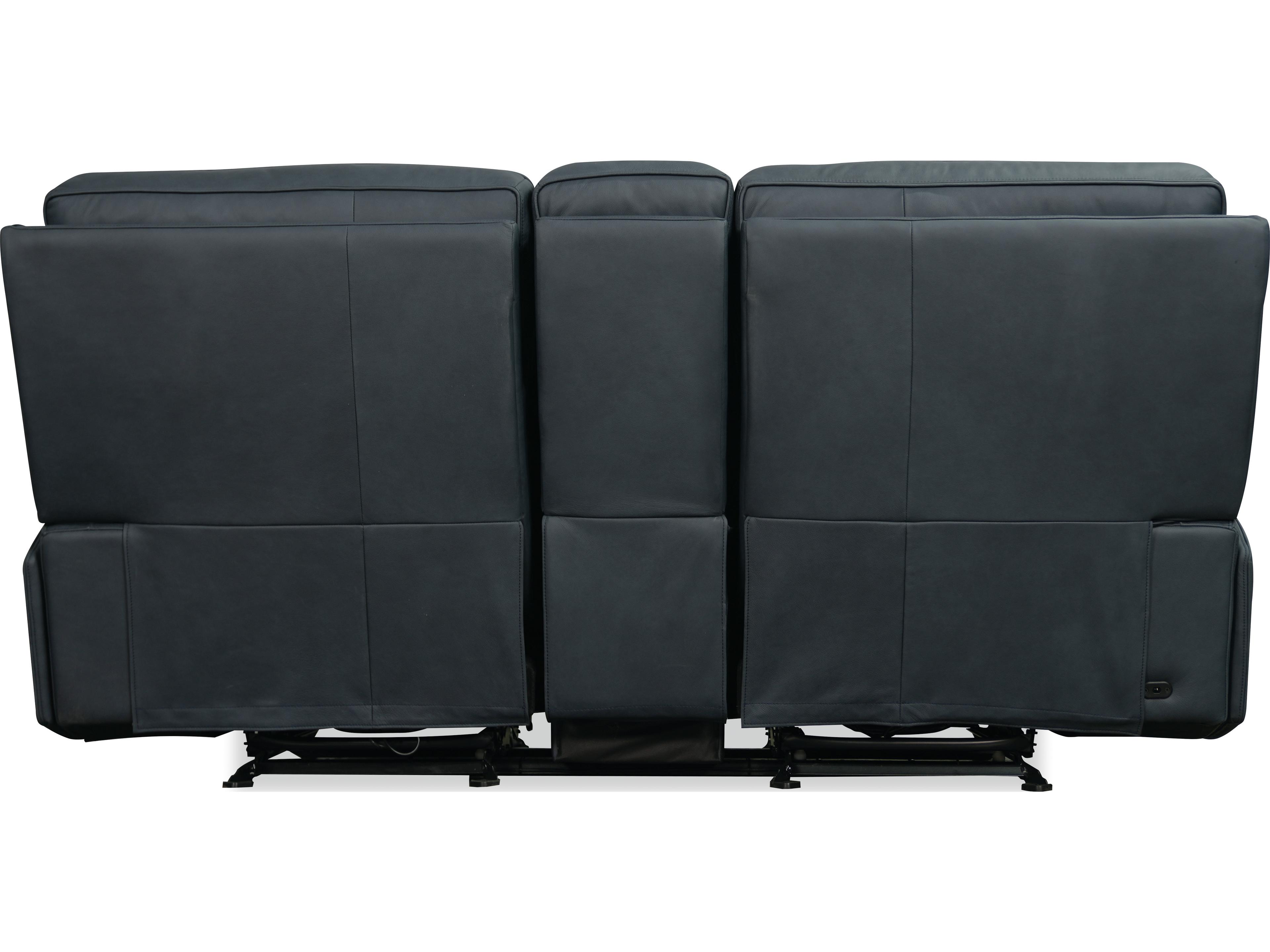 Hooker Furniture Riverton Power Gliding Console Loveseat with Power Headrest and Lumbar