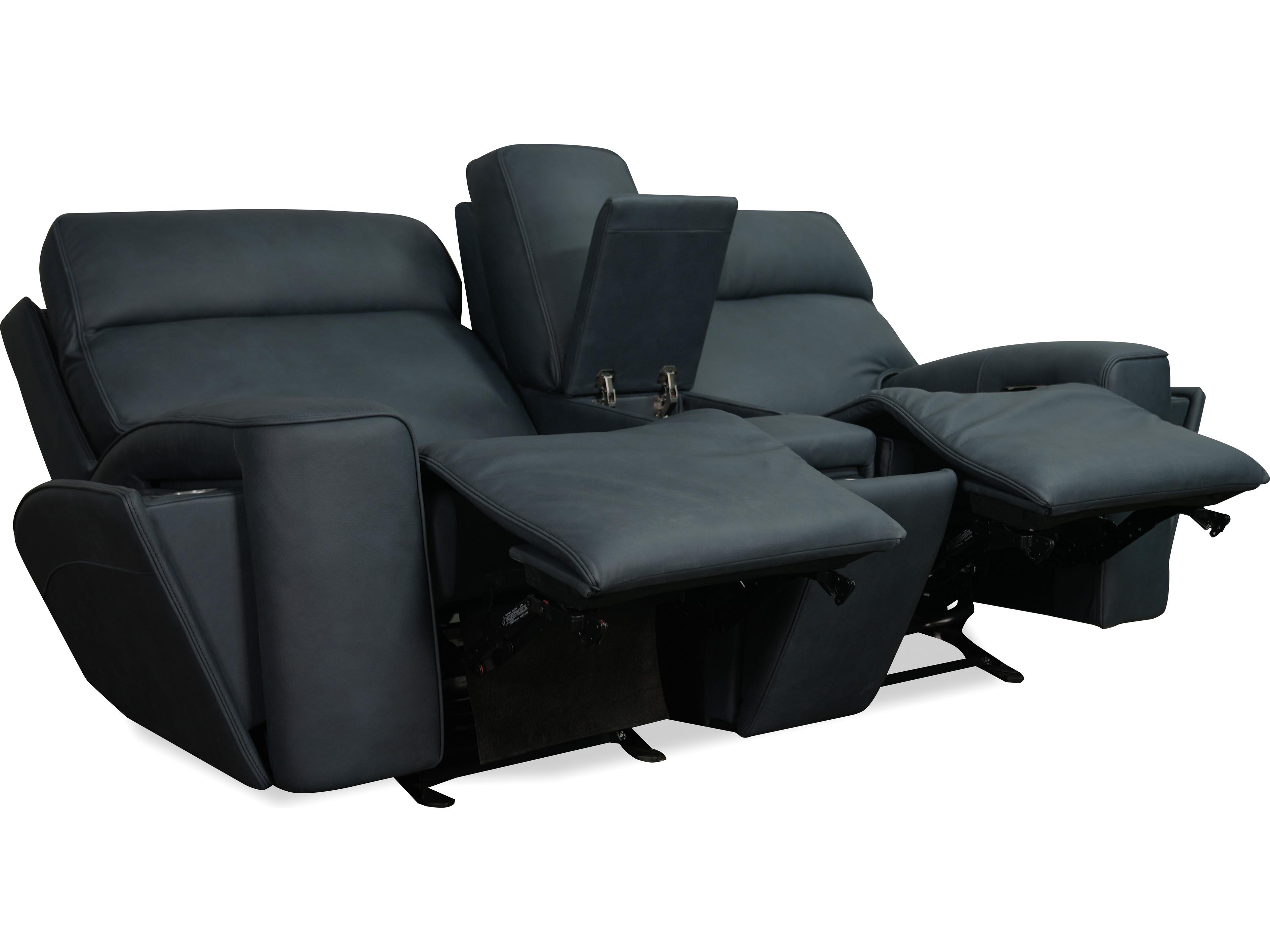 Hooker Furniture Riverton Power Gliding Console Loveseat with Power Headrest and Lumbar