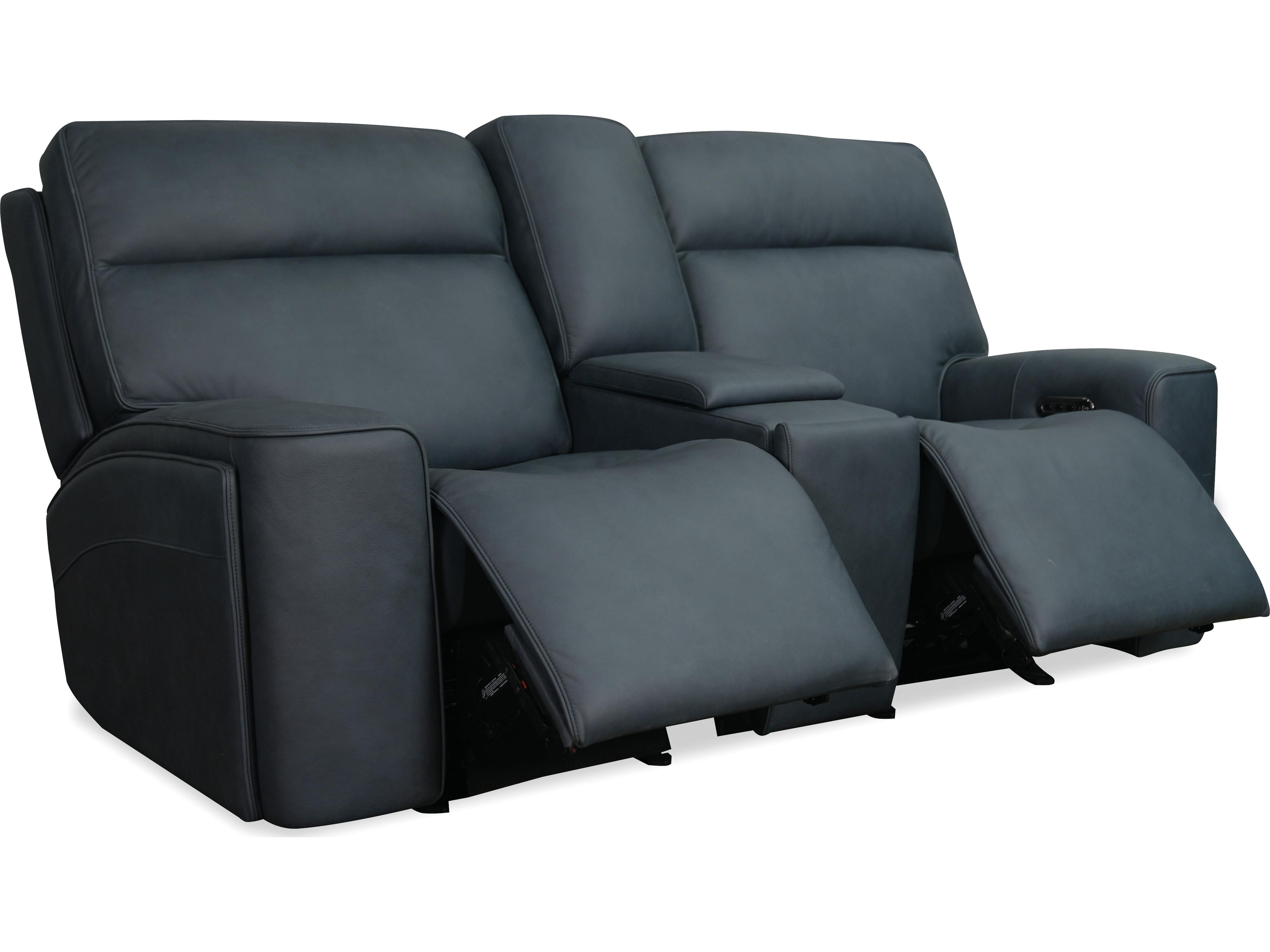 Hooker Furniture Riverton Power Gliding Console Loveseat with Power Headrest and Lumbar