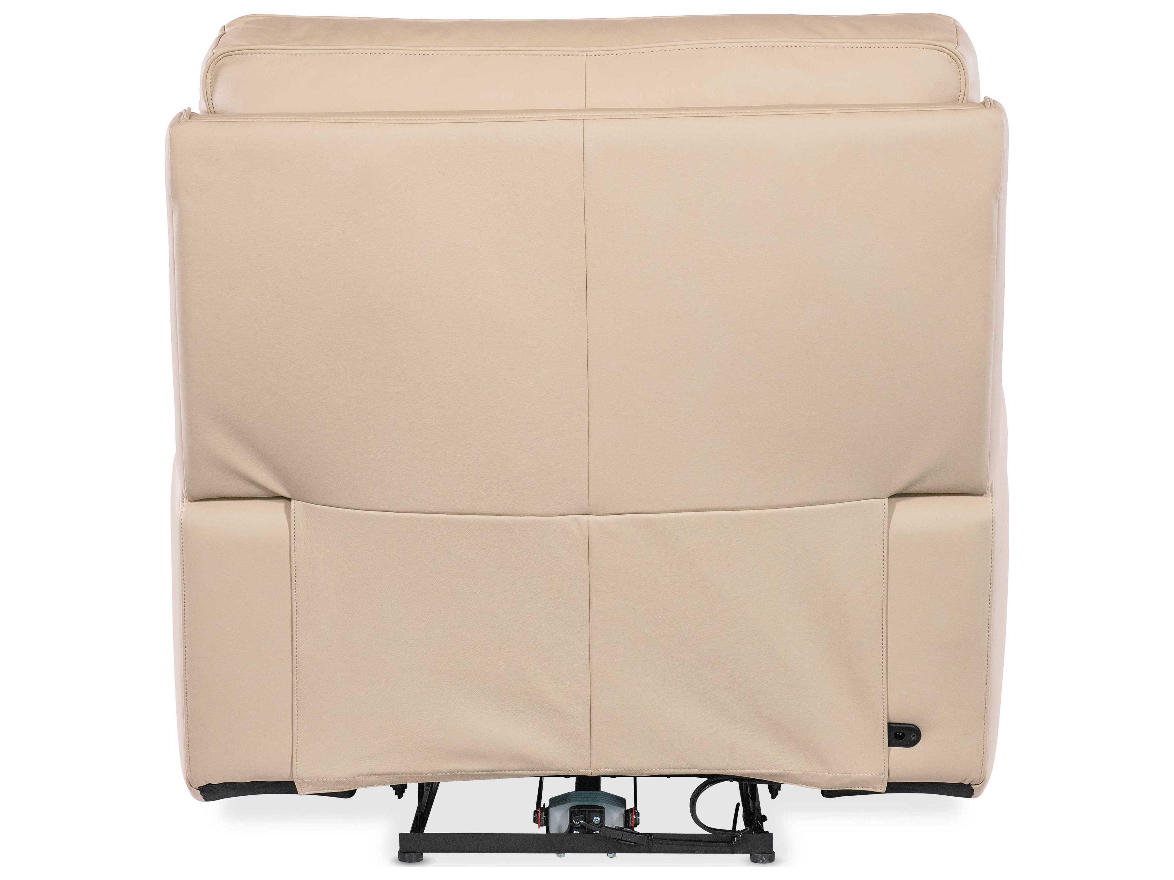 Hooker Furniture Kramer Oslo Antelope Beige Leather Zero Gravity Power Recliner with Power Headrest