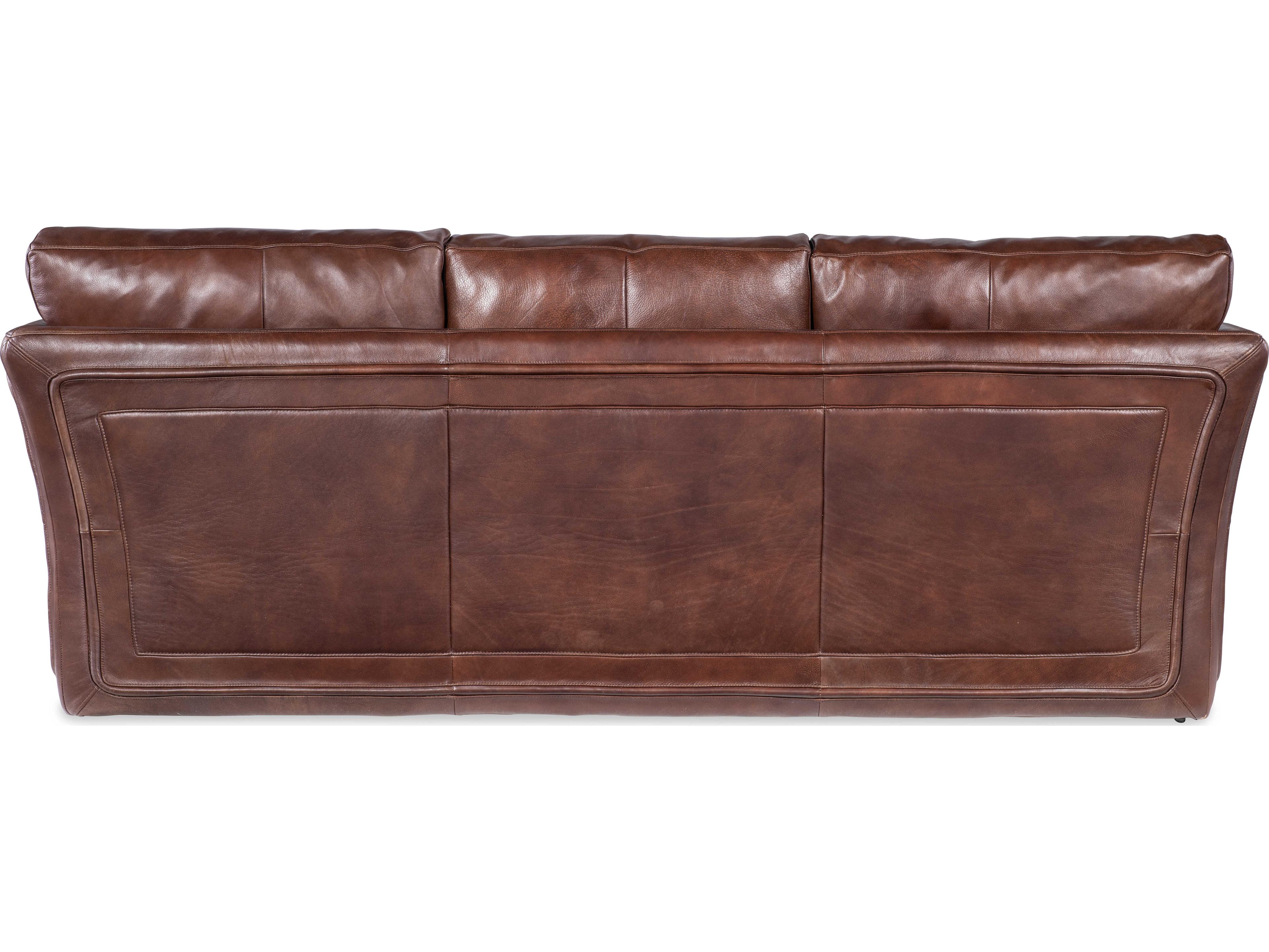 Hooker Furniture Ss Woodstock Brown Leather Sofa