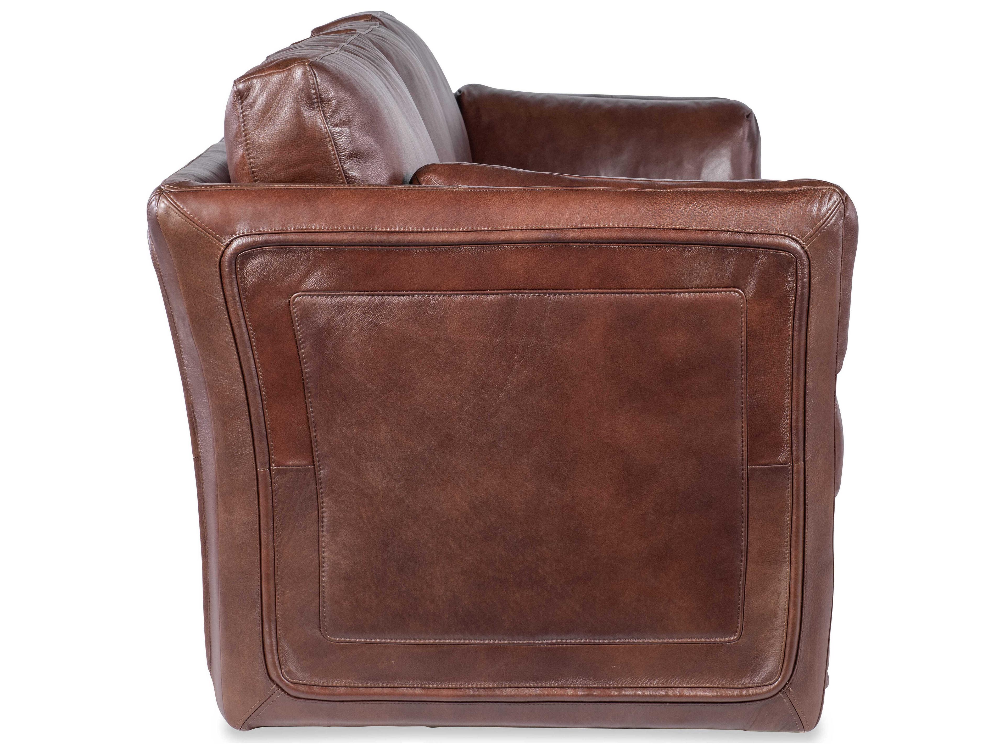 Hooker Furniture Ss Woodstock Brown Leather Sofa