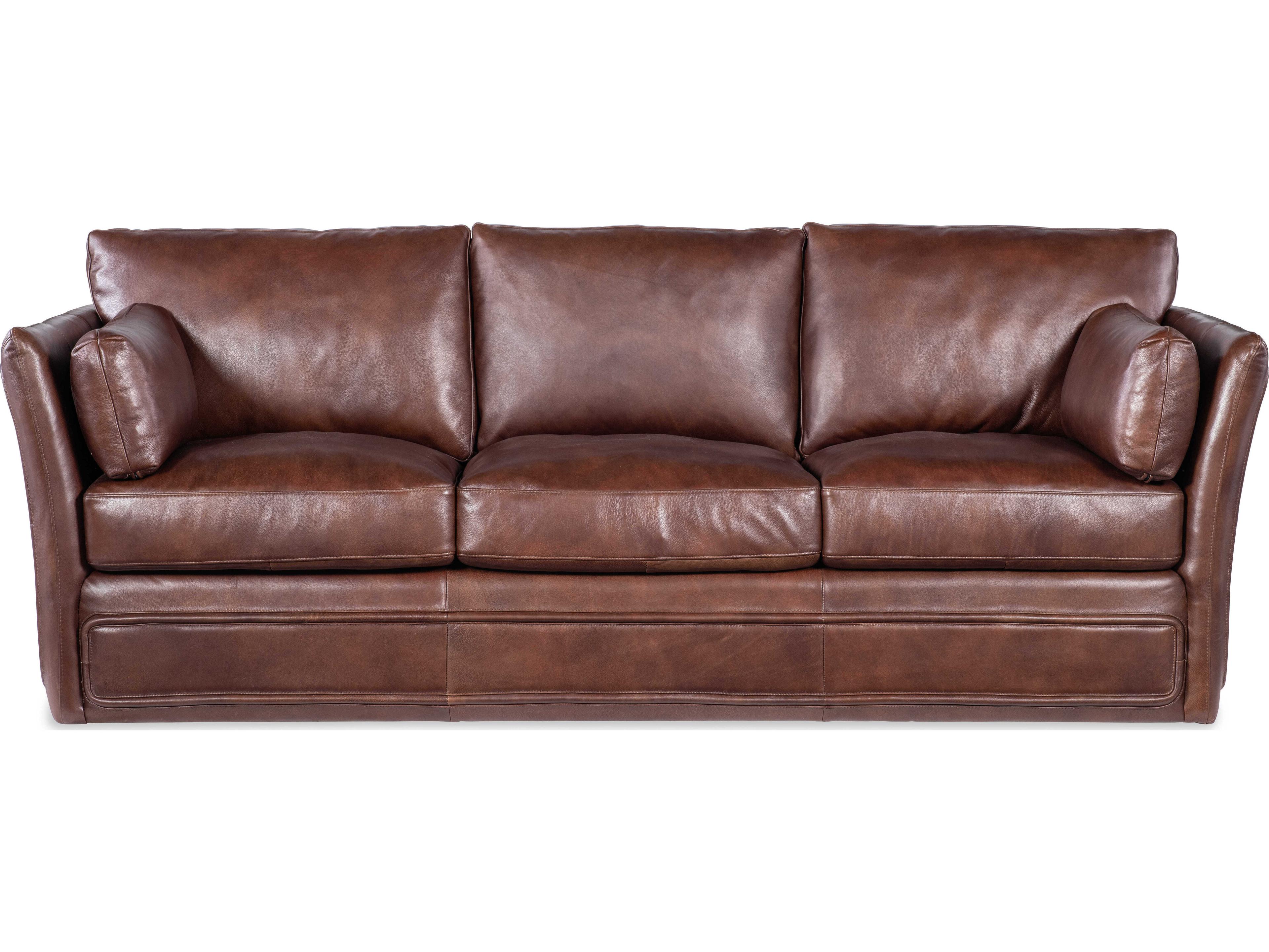Hooker Furniture Ss Woodstock Brown Leather Sofa