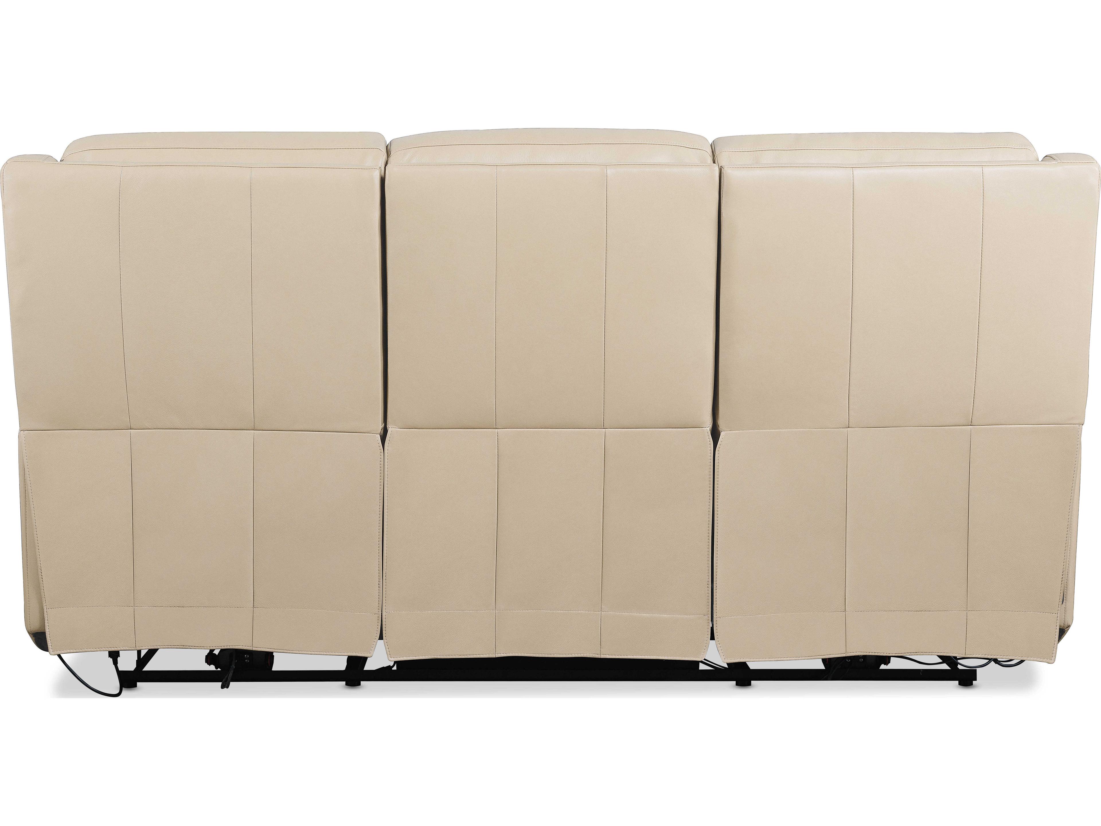 Hooker Furniture Ms Beige Leather Sofa