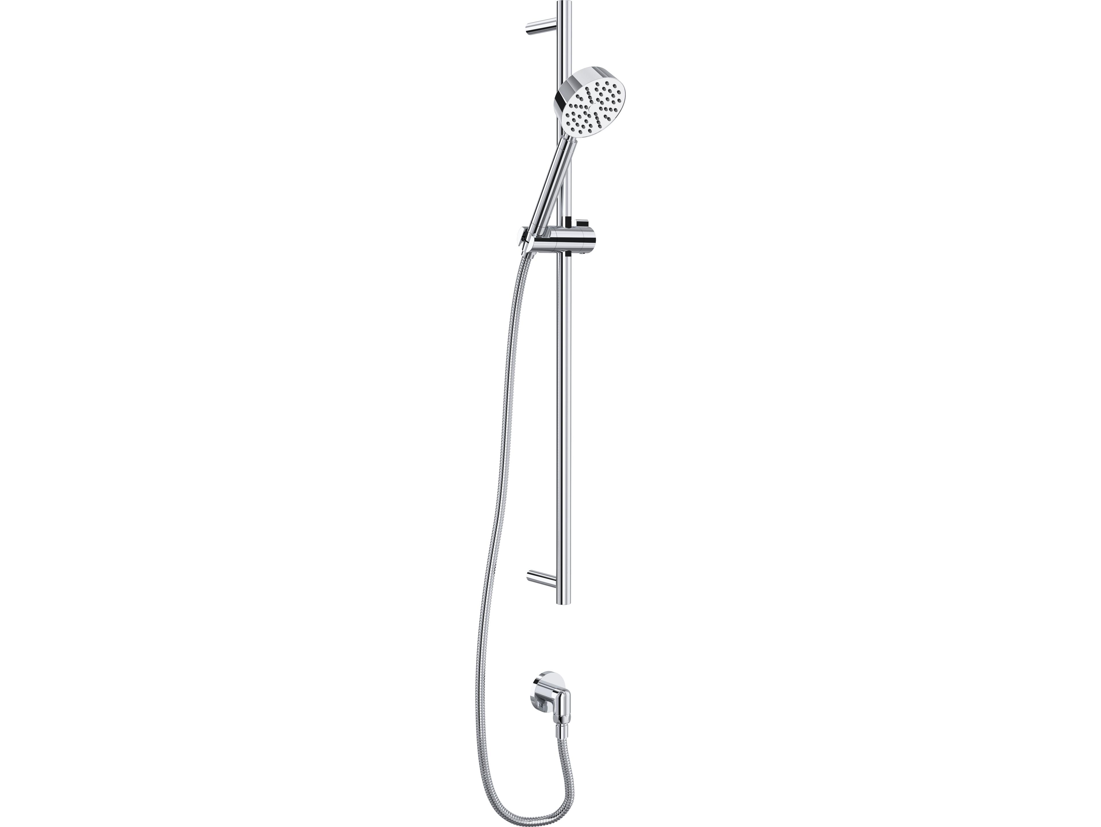 Rohl Polished Chrome Handshower Set With 31" Slide Bar and Single Function Handshower