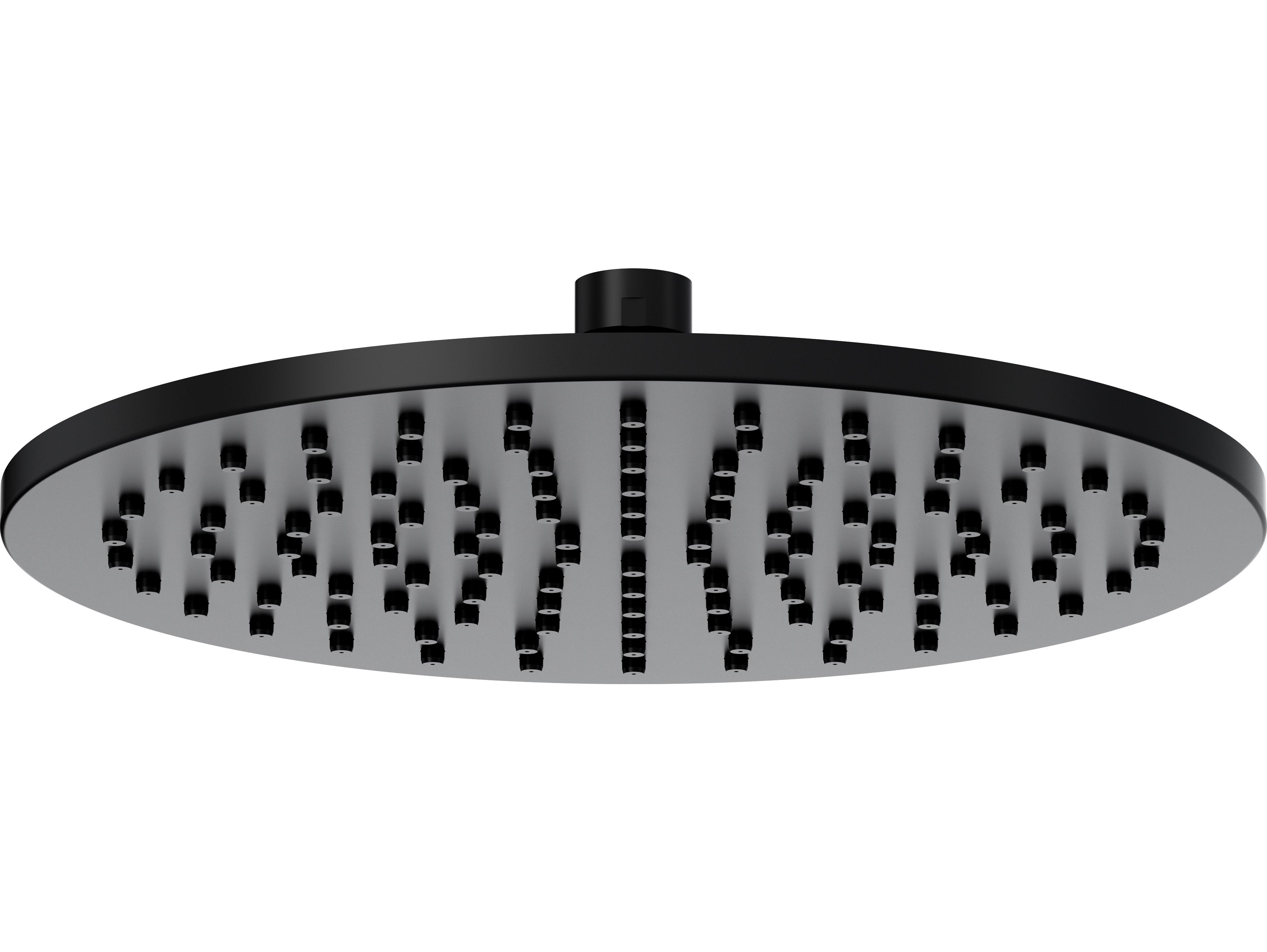 Rohl 10" Matte Black Rain Showerhead