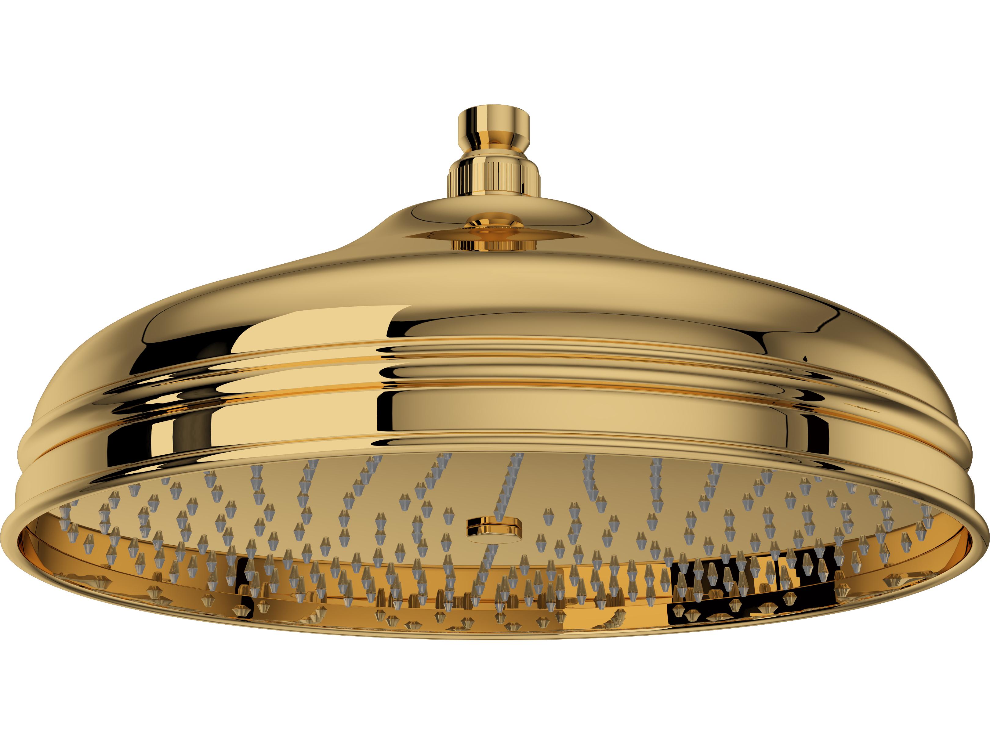 Rohl Italian Brass Showerhead With Easy Clean Anti-Cal Spray