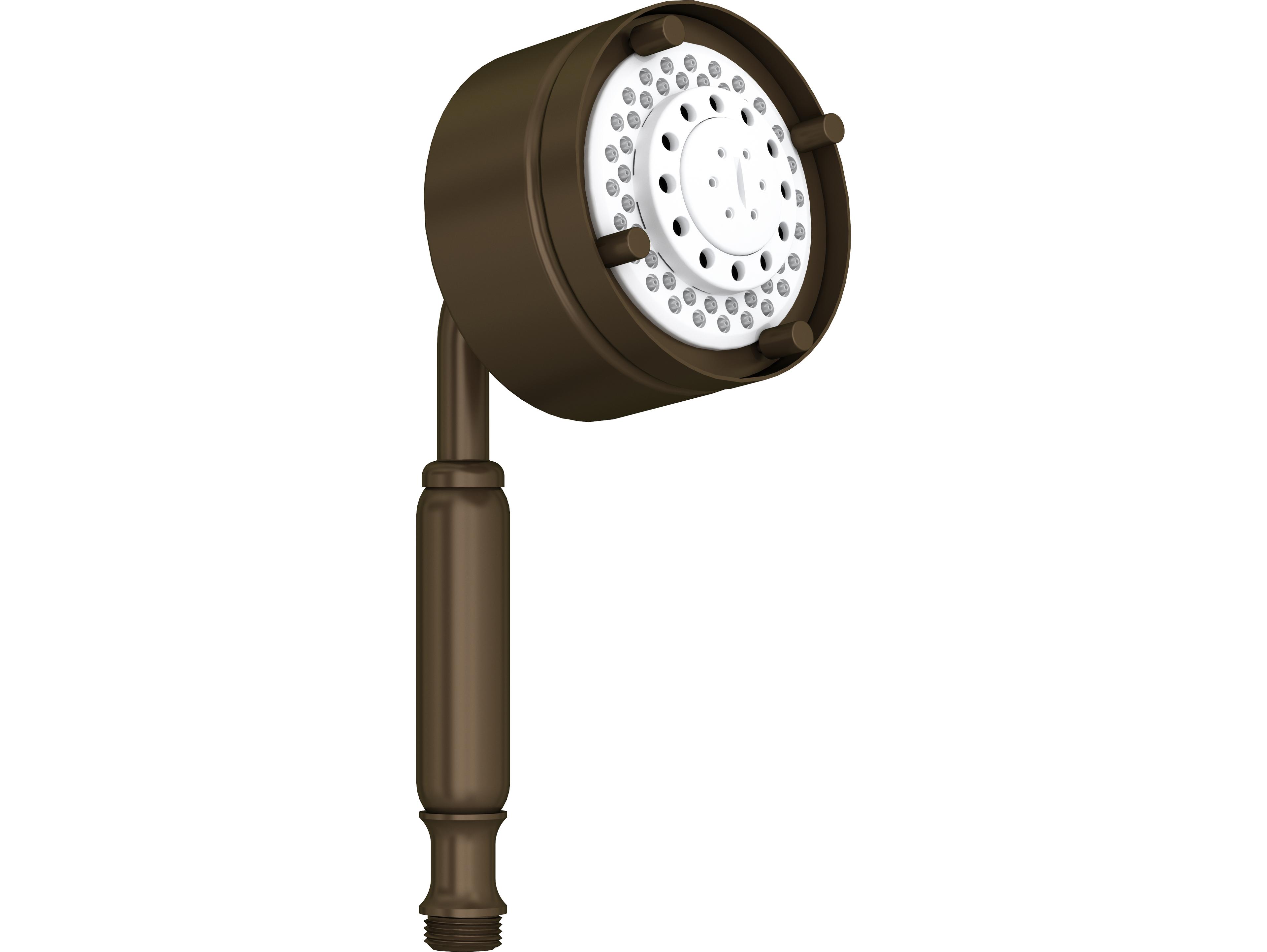 Rohl Graceline Tuscan Brass 4" 5-Function Handshower