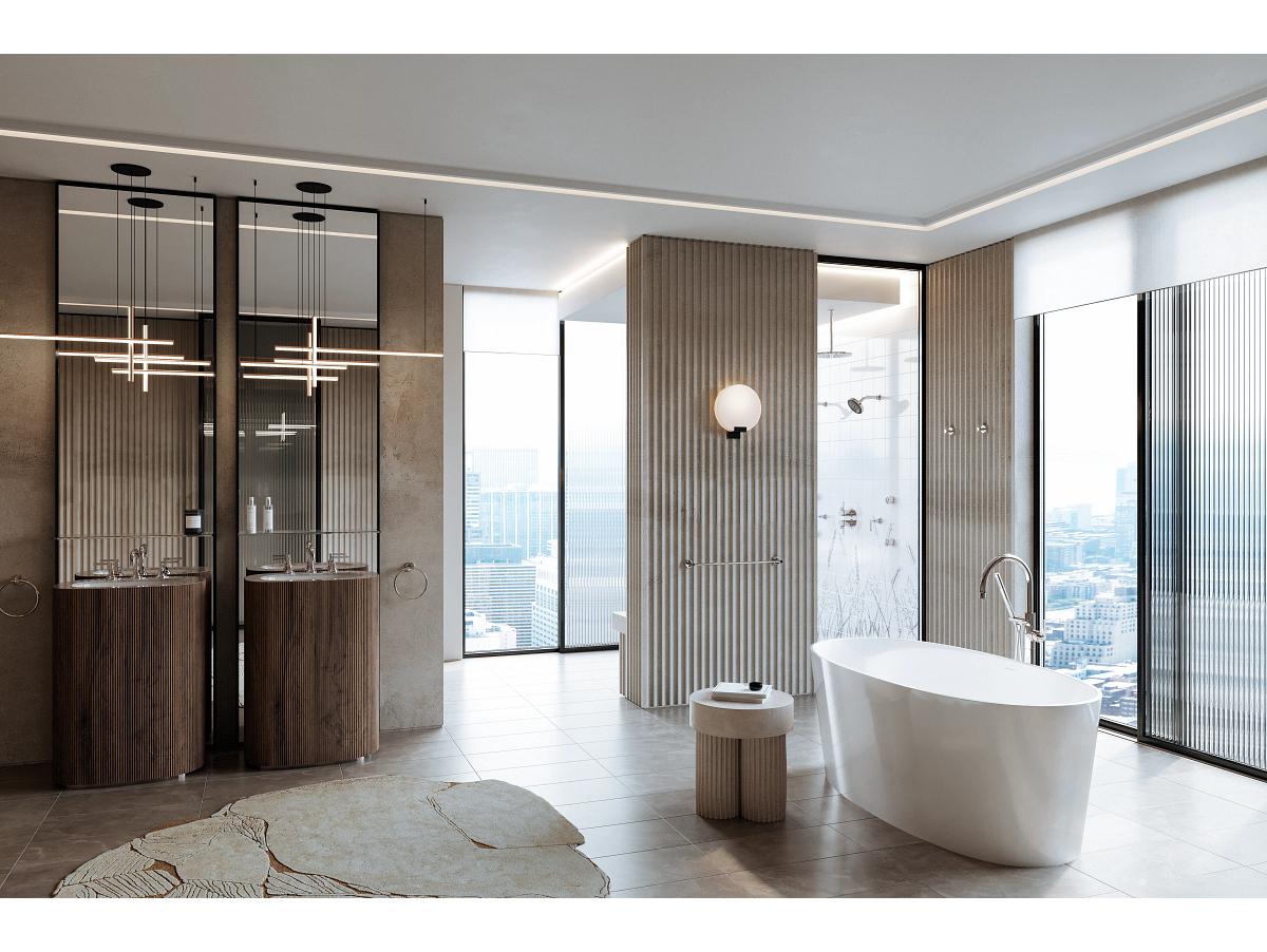 Rohl 5" Polished Nickel 3-Function Handshower