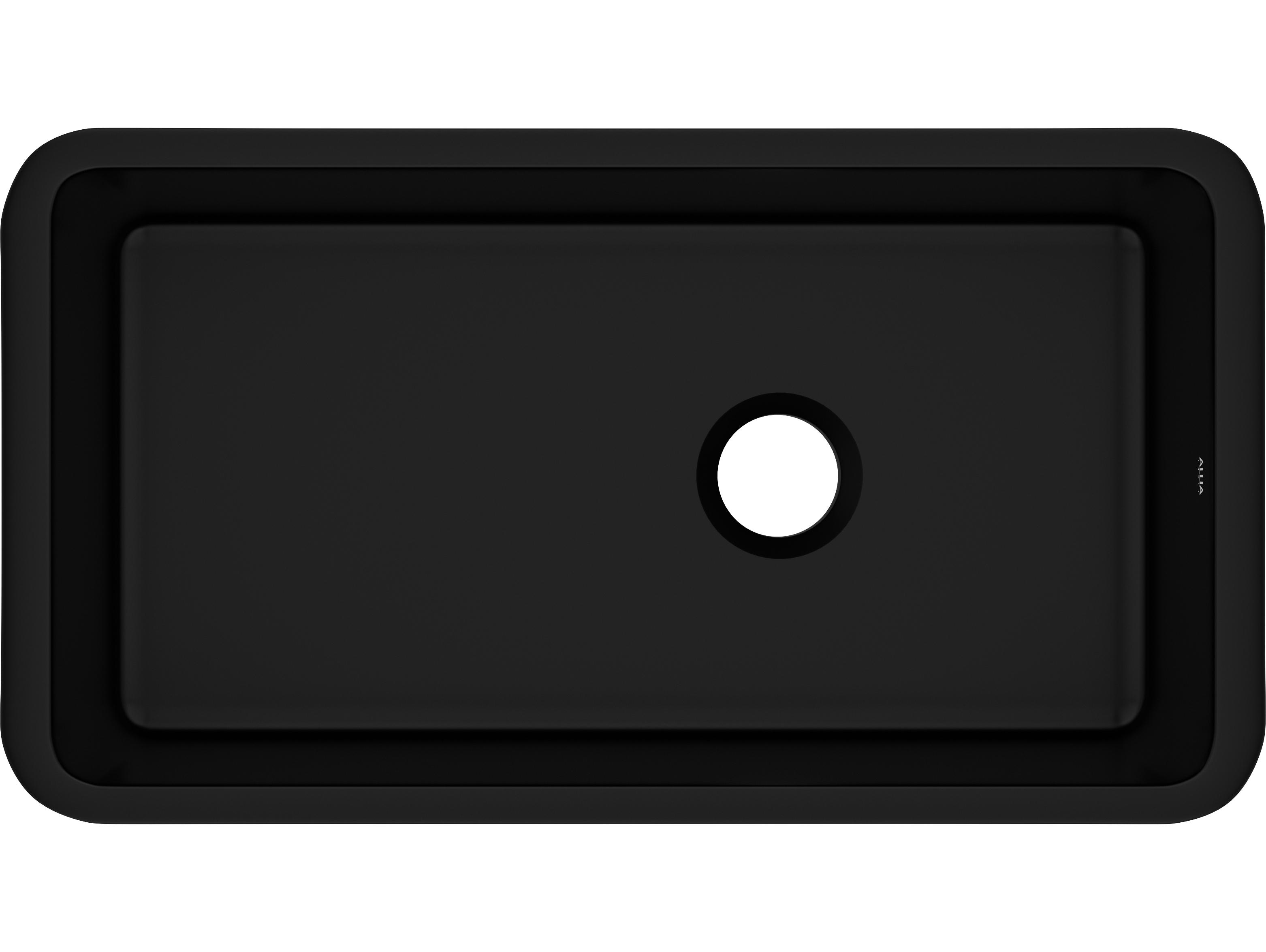 Rohl Allia Matte Black 34.5" Sink