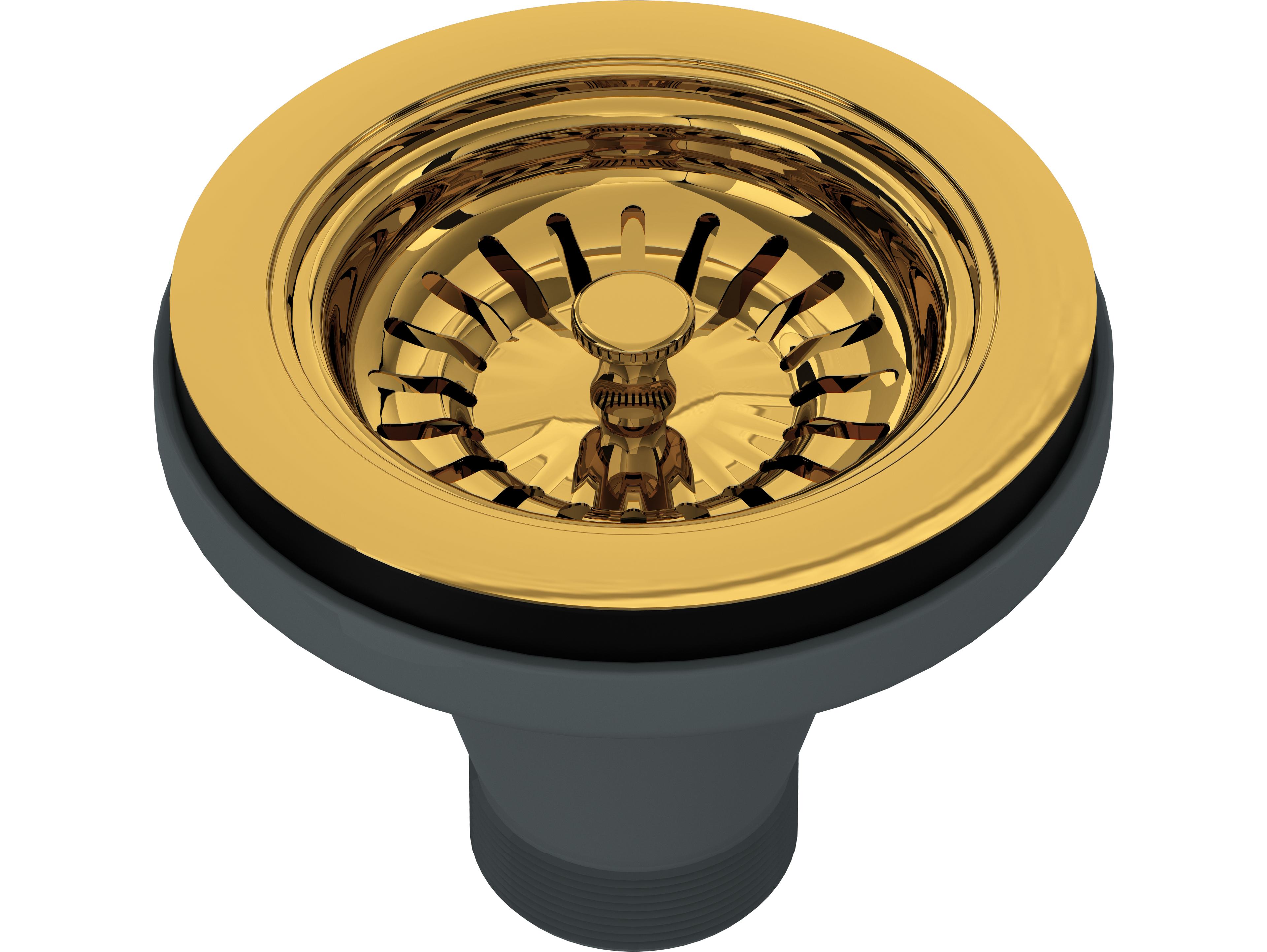 Rohl Unlacquered Brass Basket Strainer