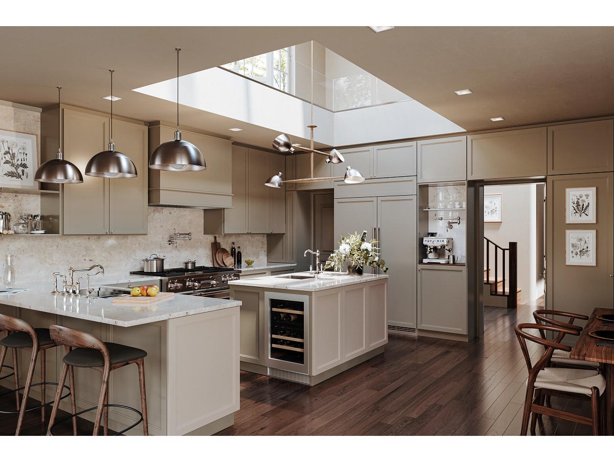 Rohl Acqui Italian Kitchen Filter Faucet In Polished Nickel With Column Spout And Mini Metal Lever Handle