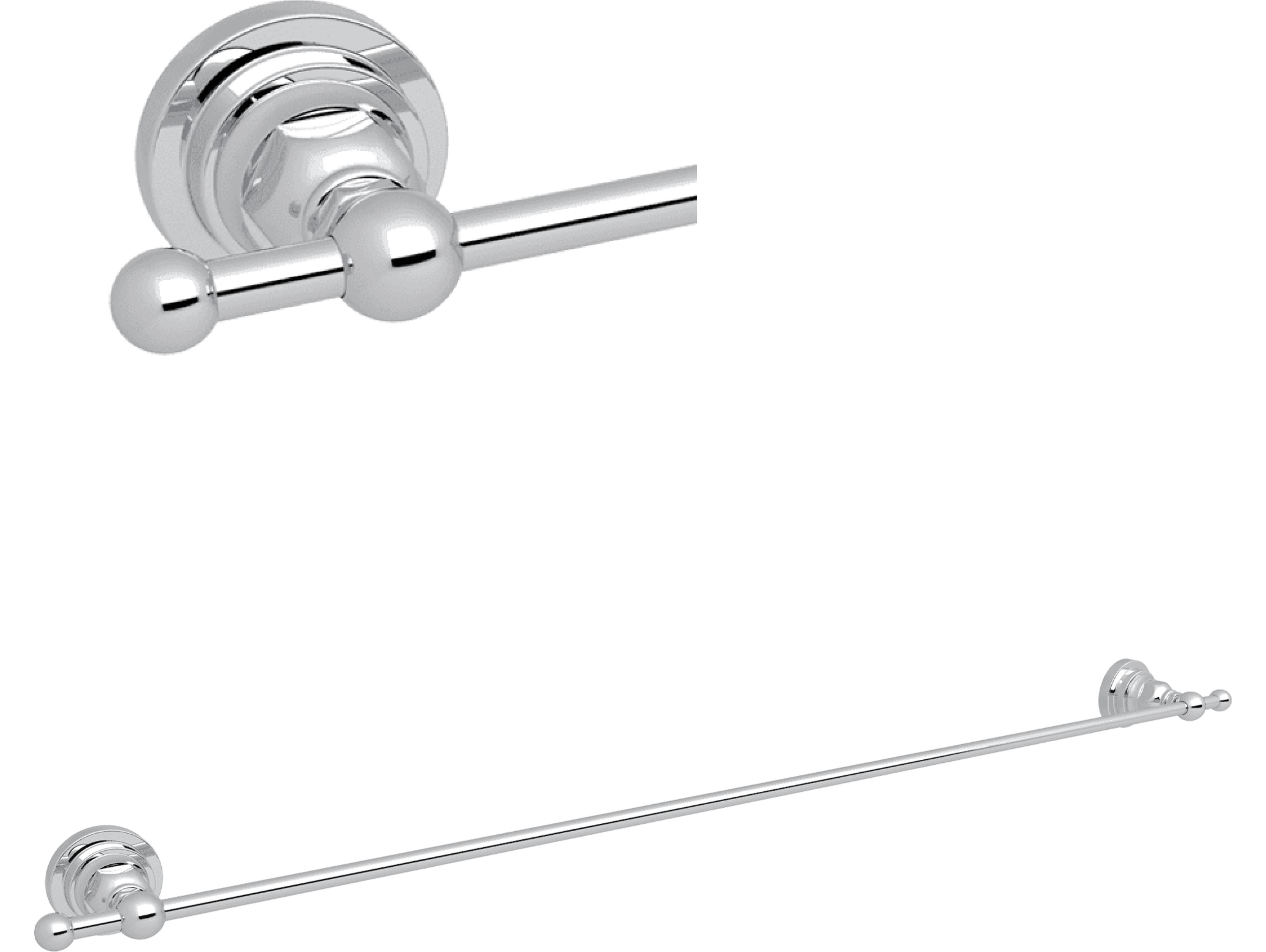 Rohl San Giovanni Single Towel Bar Rail In Polished Chrome