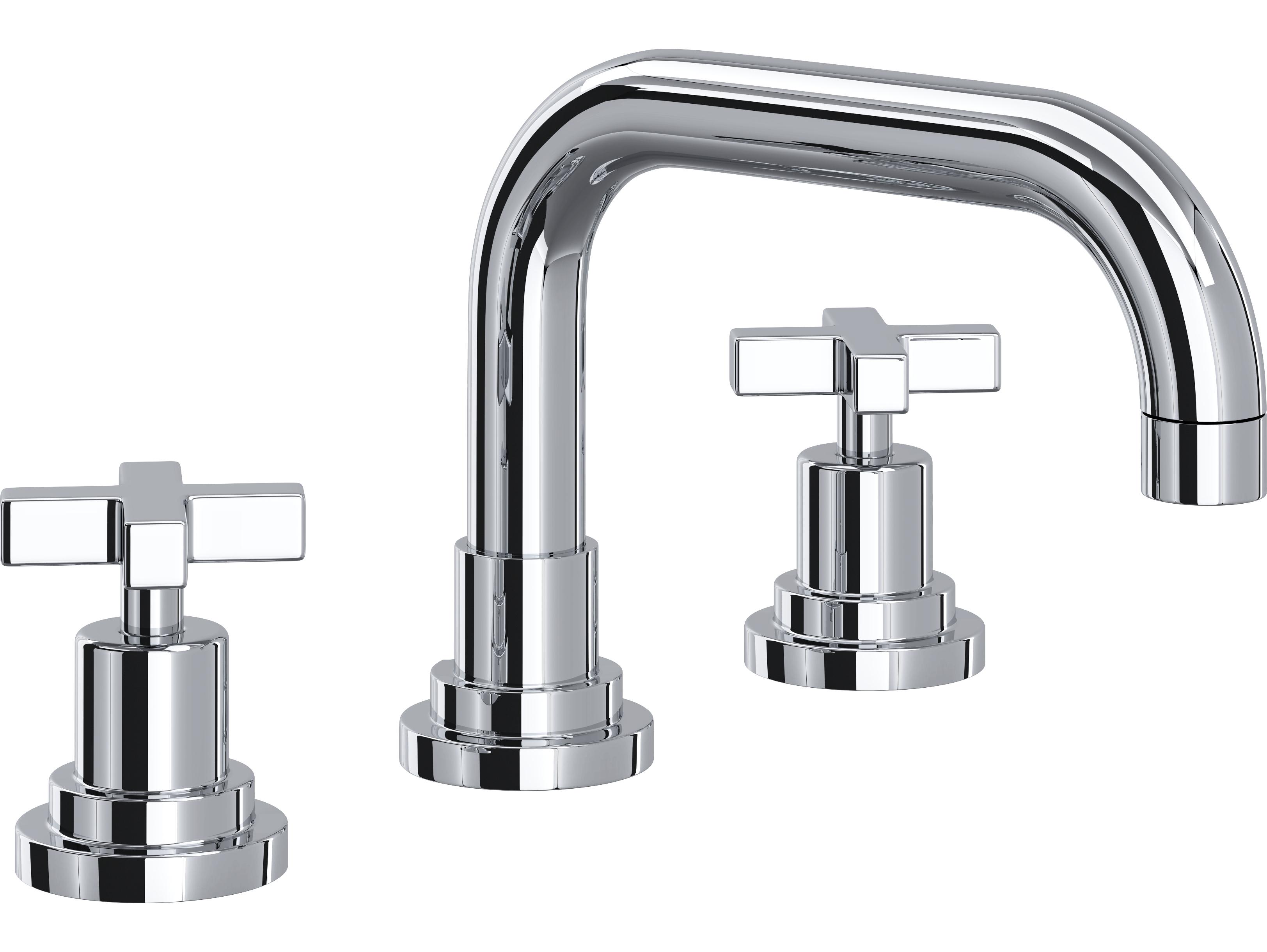 Rohl Lombardia Bath Widespread Lavatory Faucet In Polished Chrome 