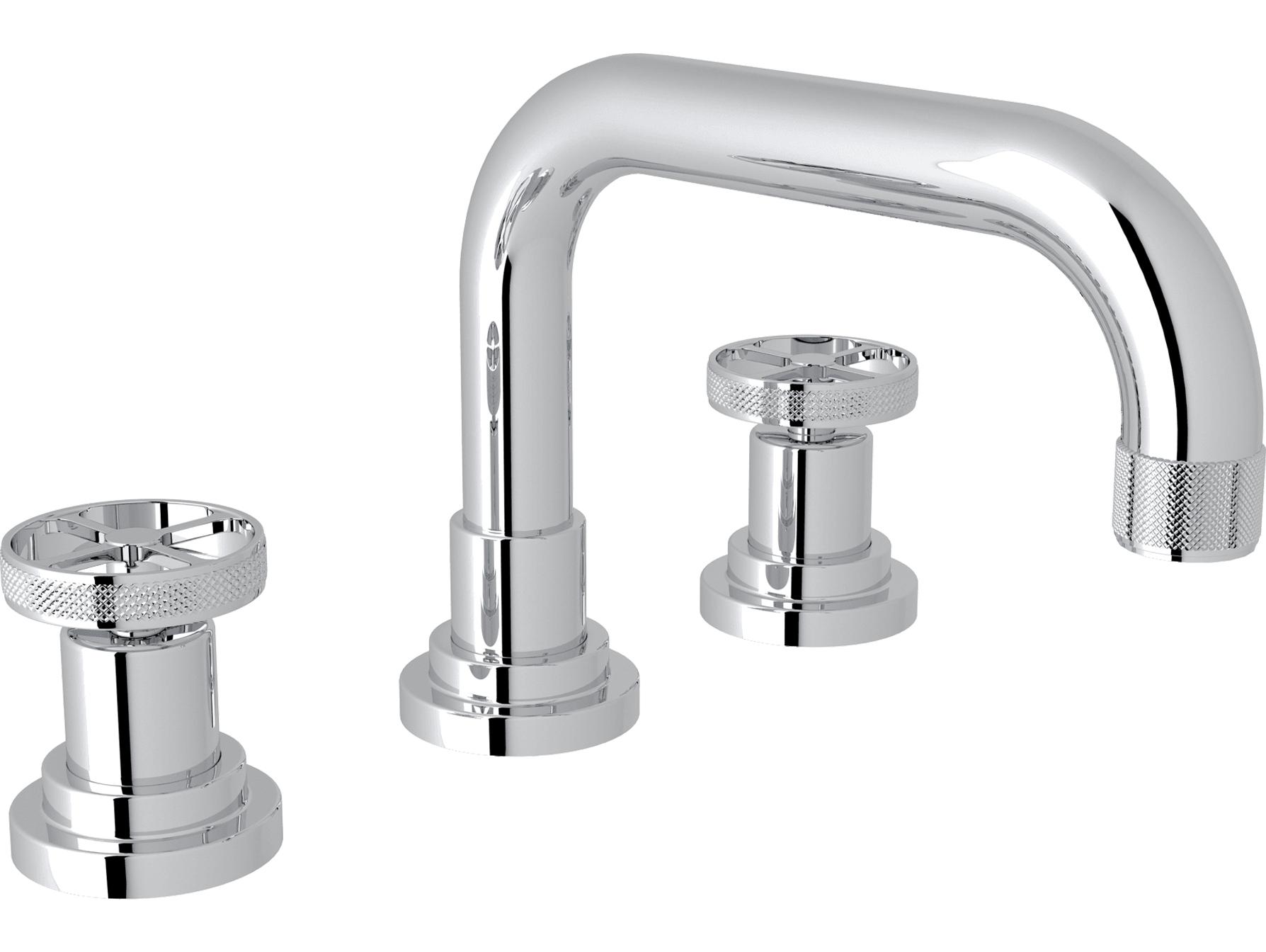 Rohl Campo Bath Deck Mounted Three Hole Widespread Lavatory Faucet