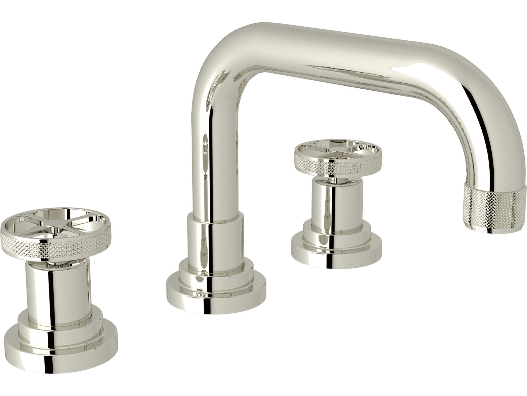 Rohl Campo Bath Deck Mounted Three Hole Widespread Lavatory Faucet