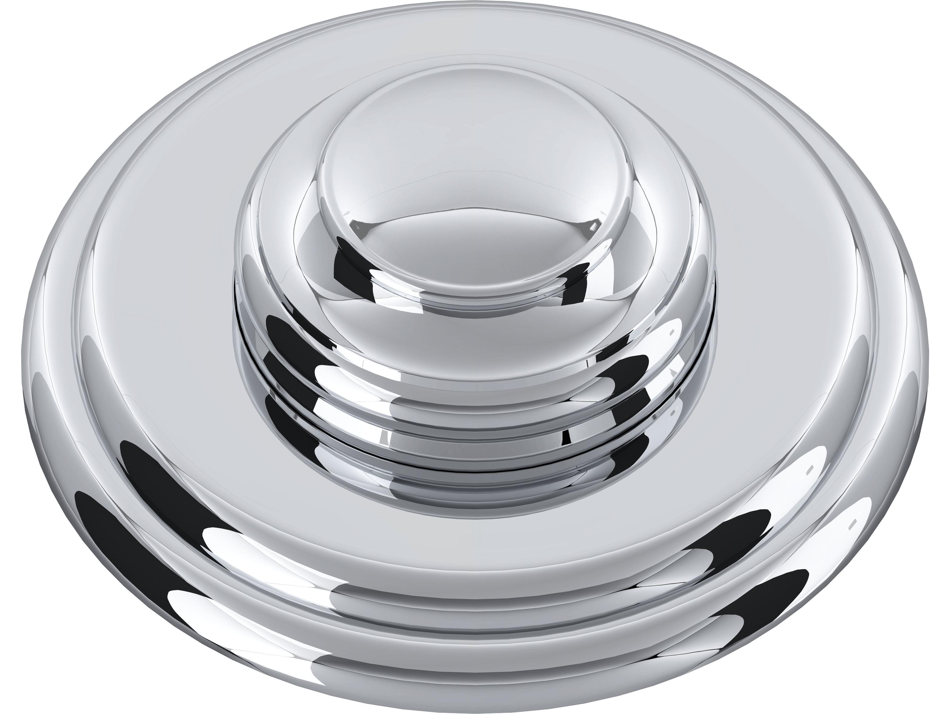 Rohl Air Activated Switch Button Only With Rohl Branding For Waste Disposal In Polished Chrome