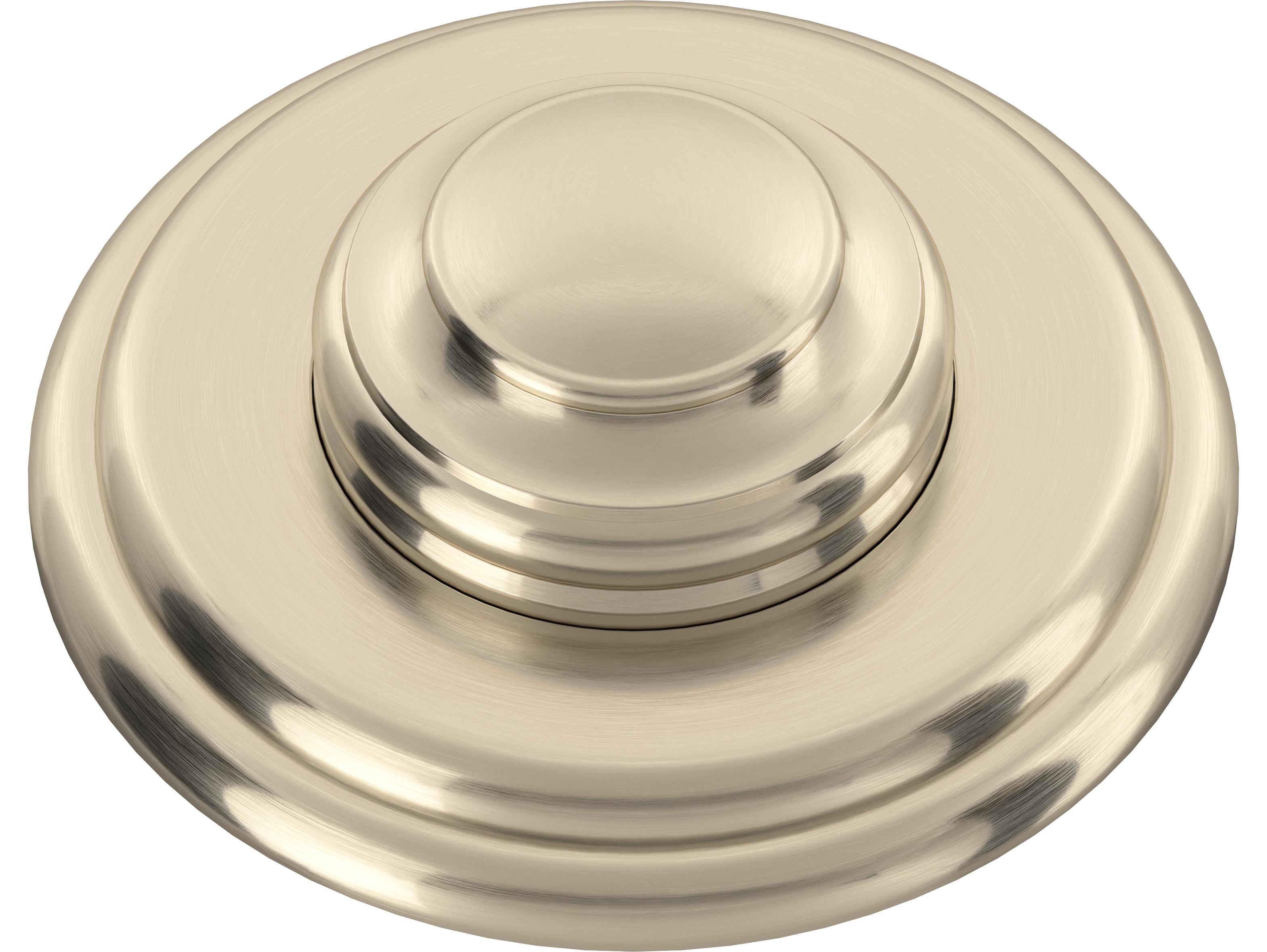 Rohl Air Activated Switch Button Only With Rohl Branding For Waste Disposal In Satin Nickel