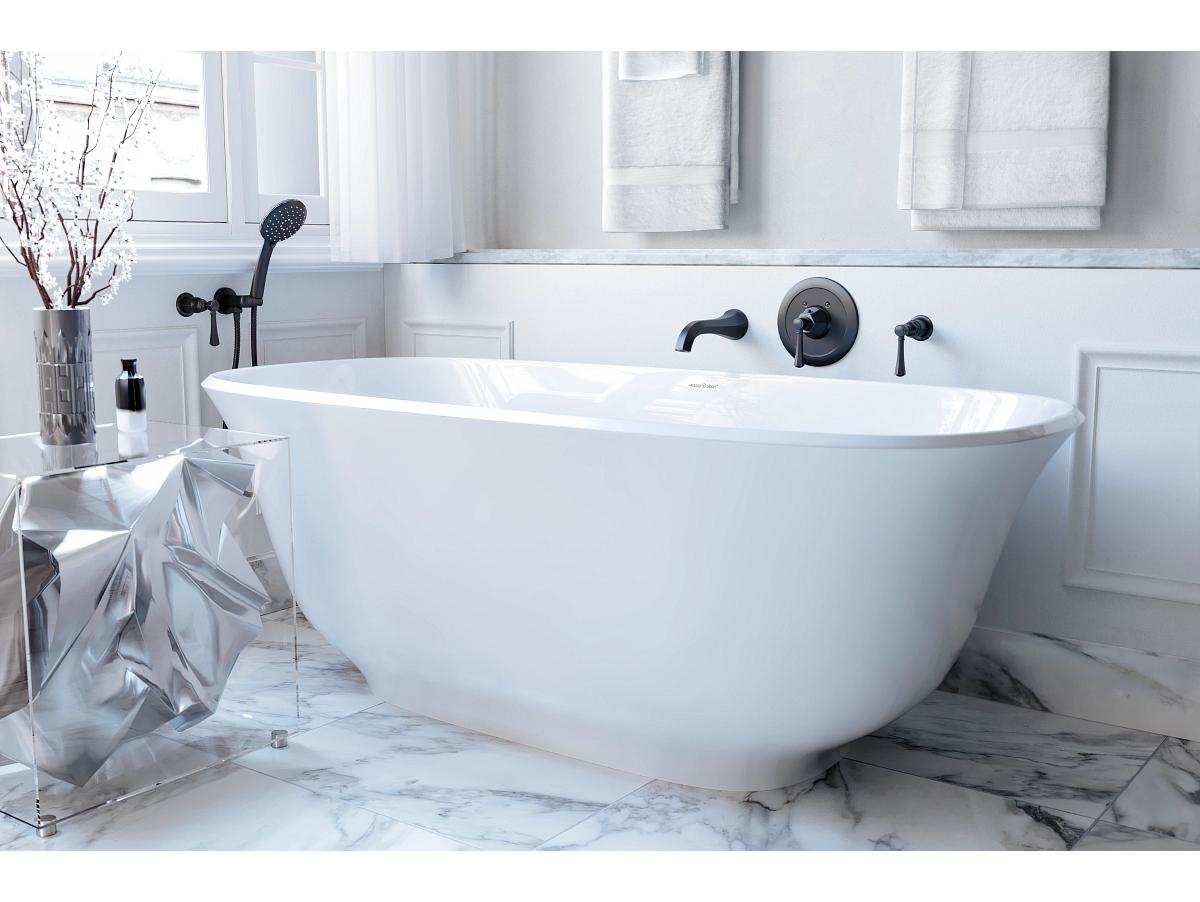 Rohl Handshower Holder And Outlet Supply Elbow In Matte Black 