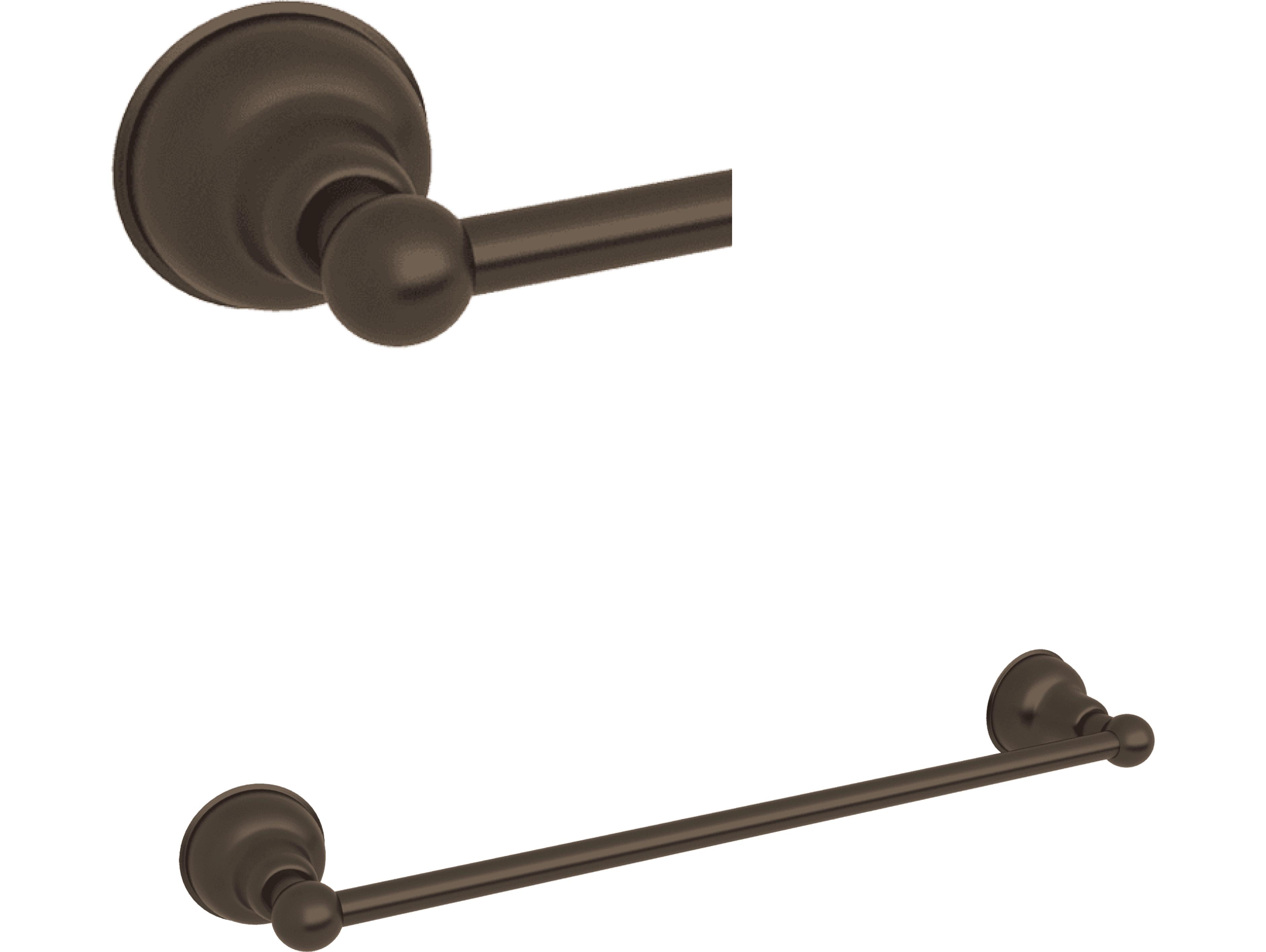 Rohl Arcana 24 Single Towel Bar In Tuscan Brass