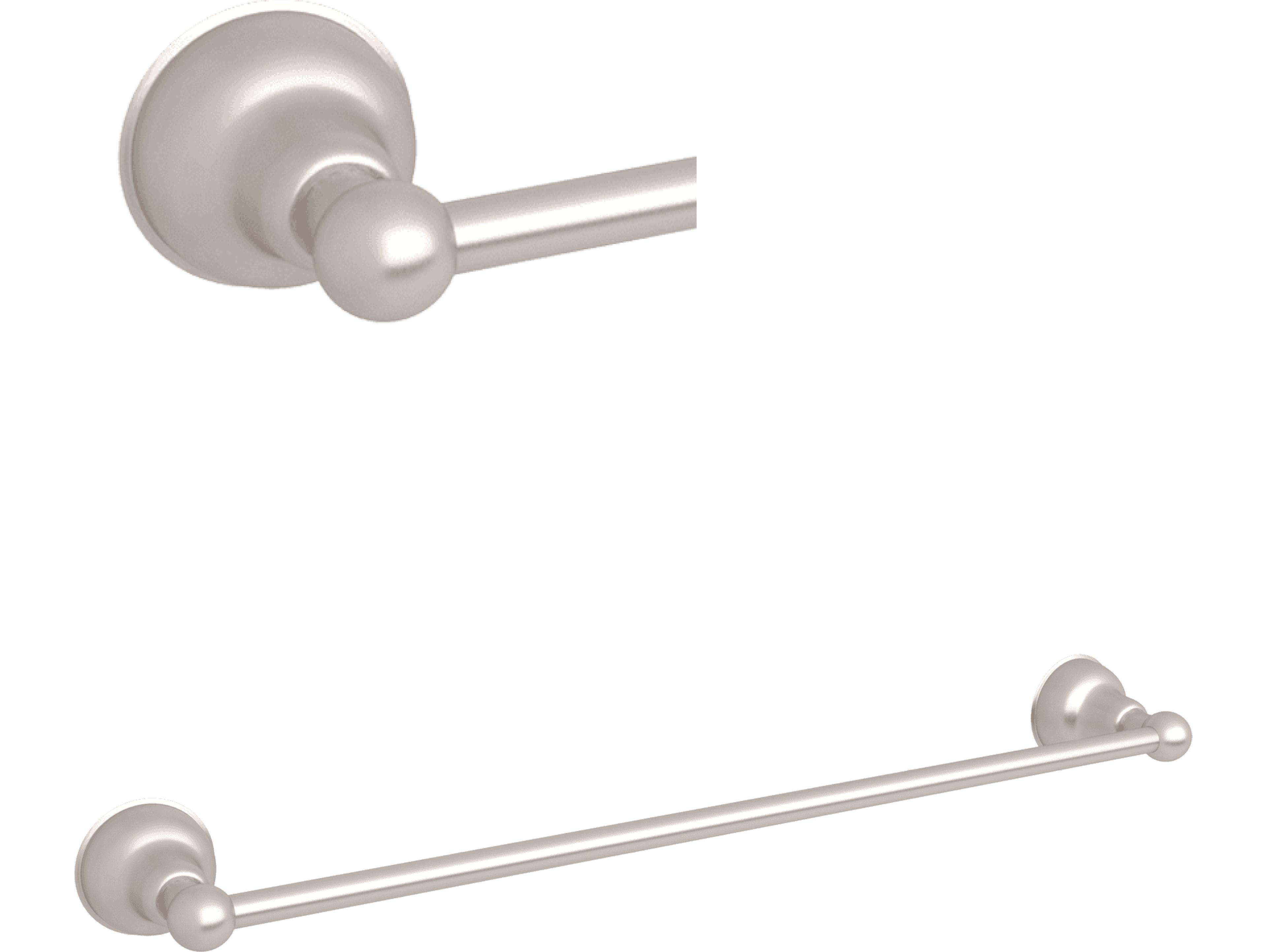 Rohl Arcana 30 Single Towel Bar In Satin Nickel