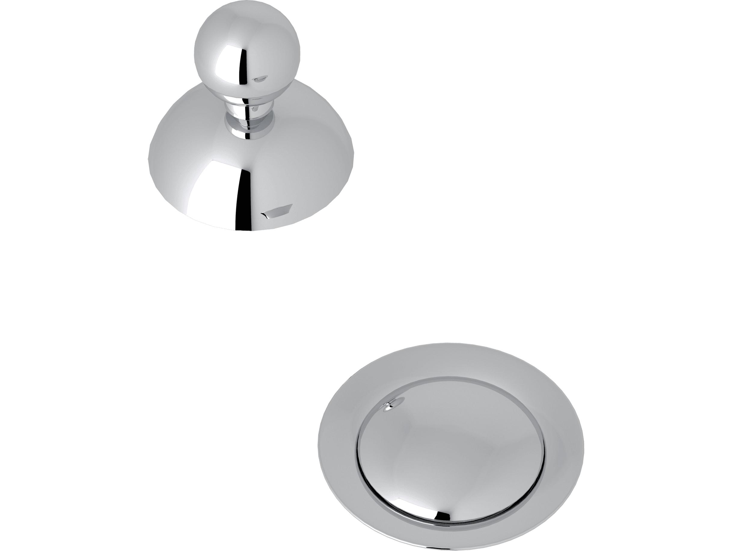 Rohl Bath Remote Pop-Up Set In Polished Chrome 