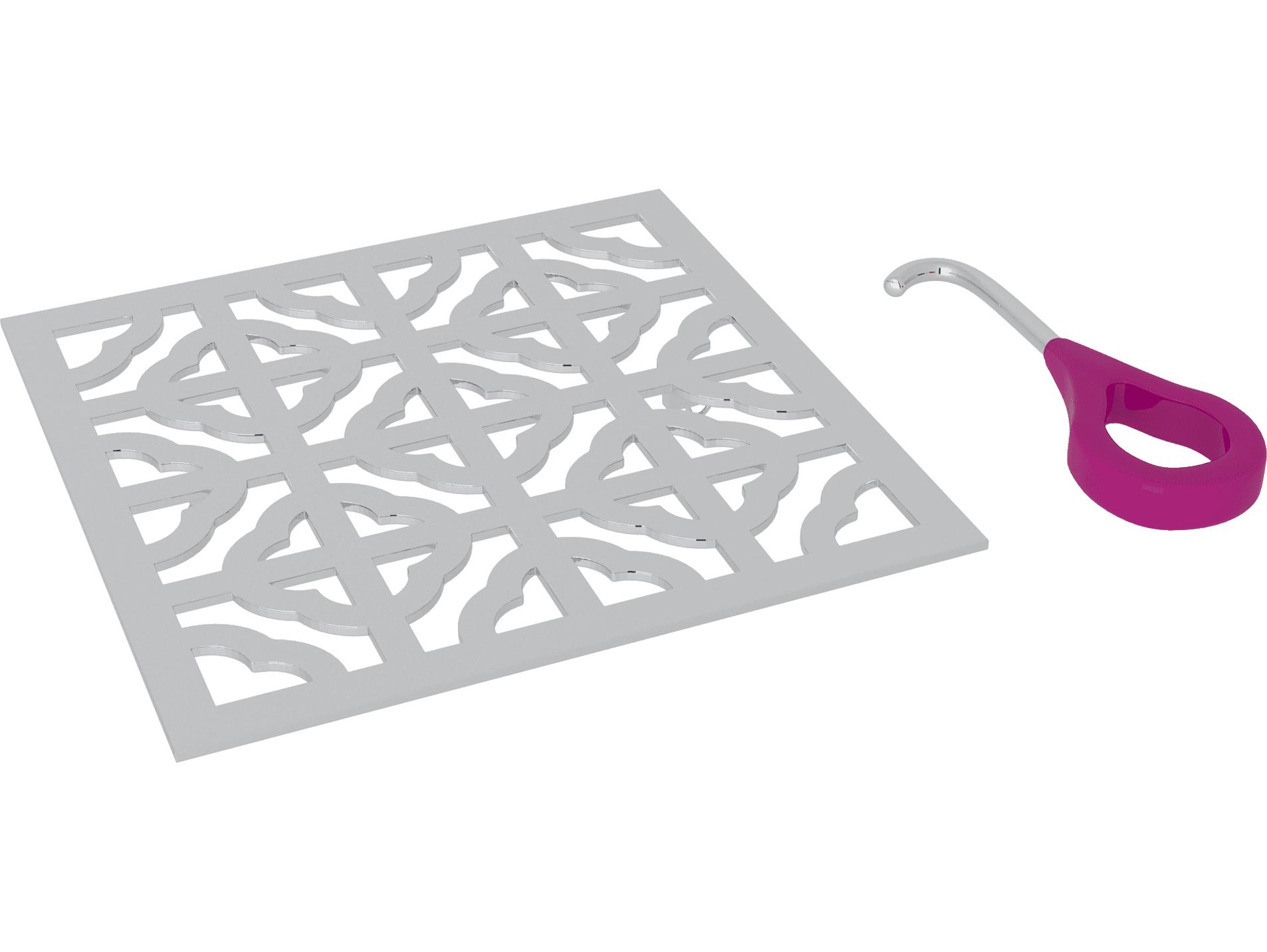 Rohl Decorative Shower Drain Petal 5" Decorative Drain Cover In Polished Chrome With Cover