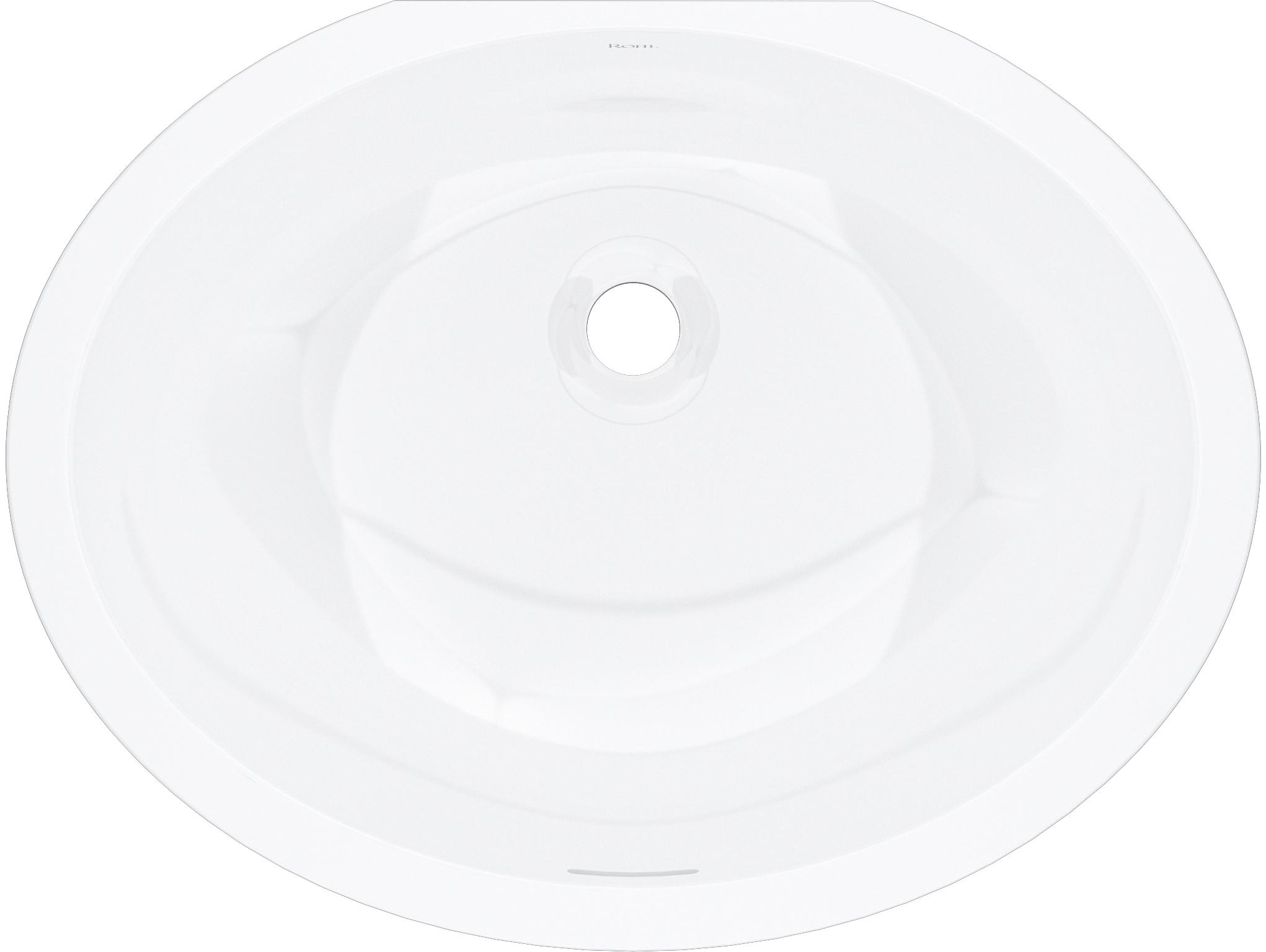 Rohl Eirene 22" x 17" Undermount Oval Lavatory Sink
