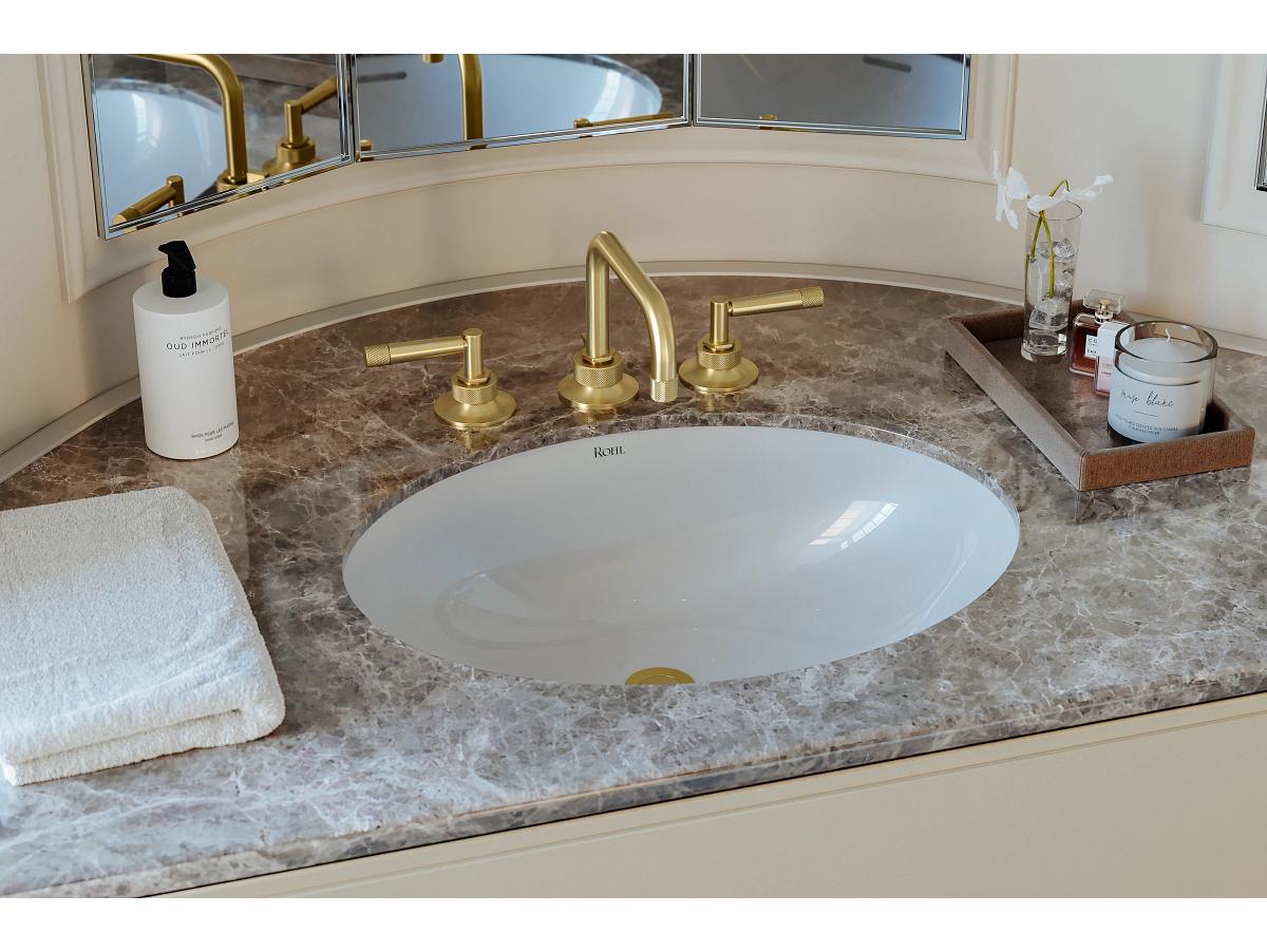Rohl Eirene 22" x 17" Undermount Oval Lavatory Sink