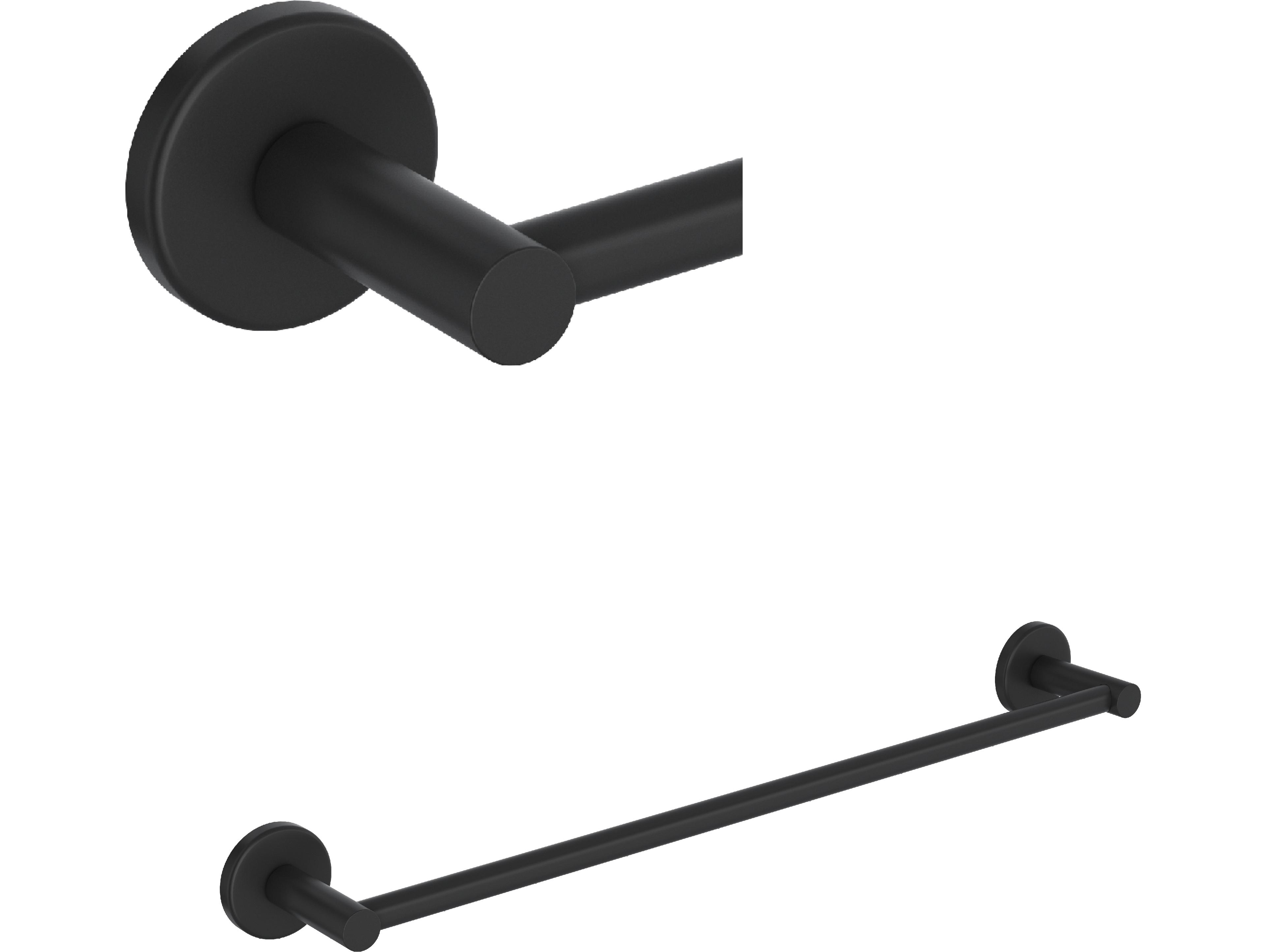 Rohl Lombardia Single Towel Bar In Matte Black