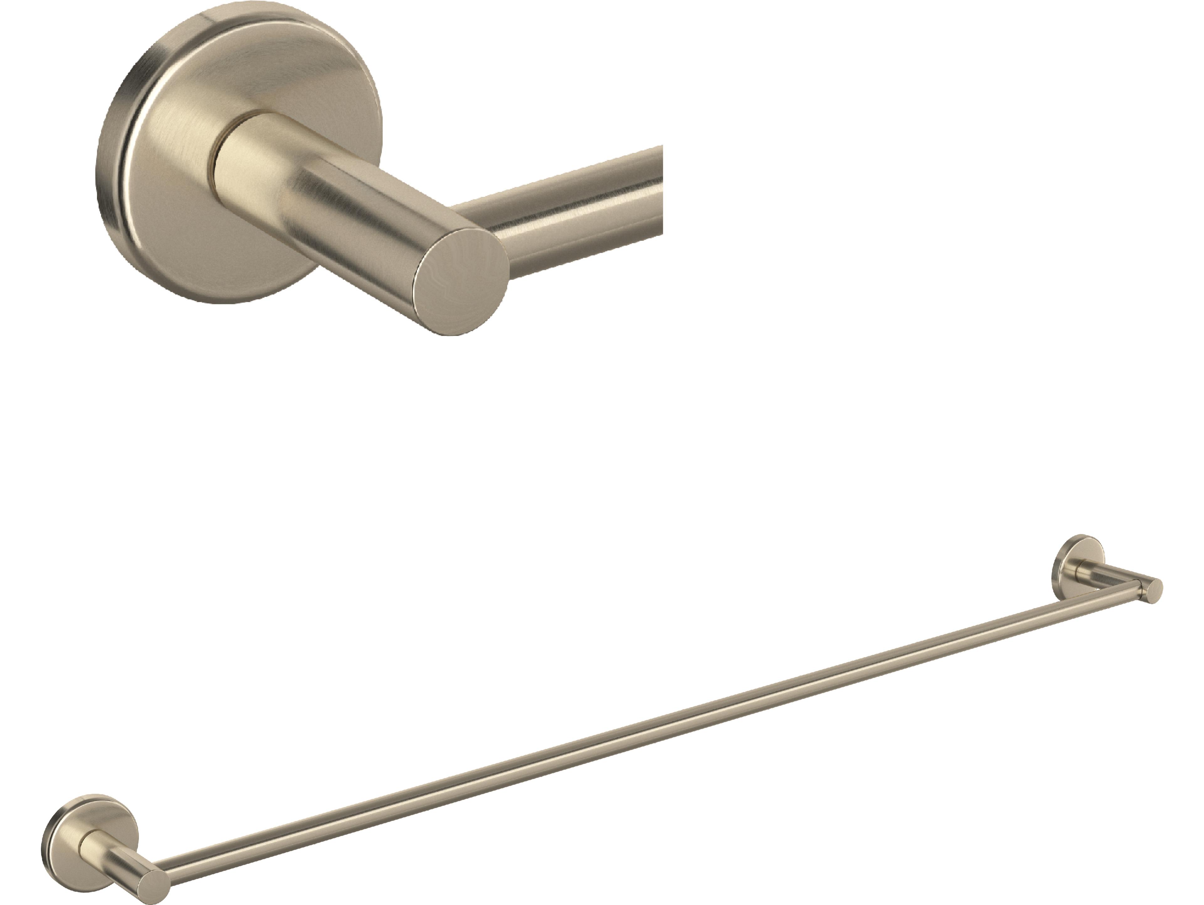 Rohl Lombardia Single Towel Bar In Satin Nickel