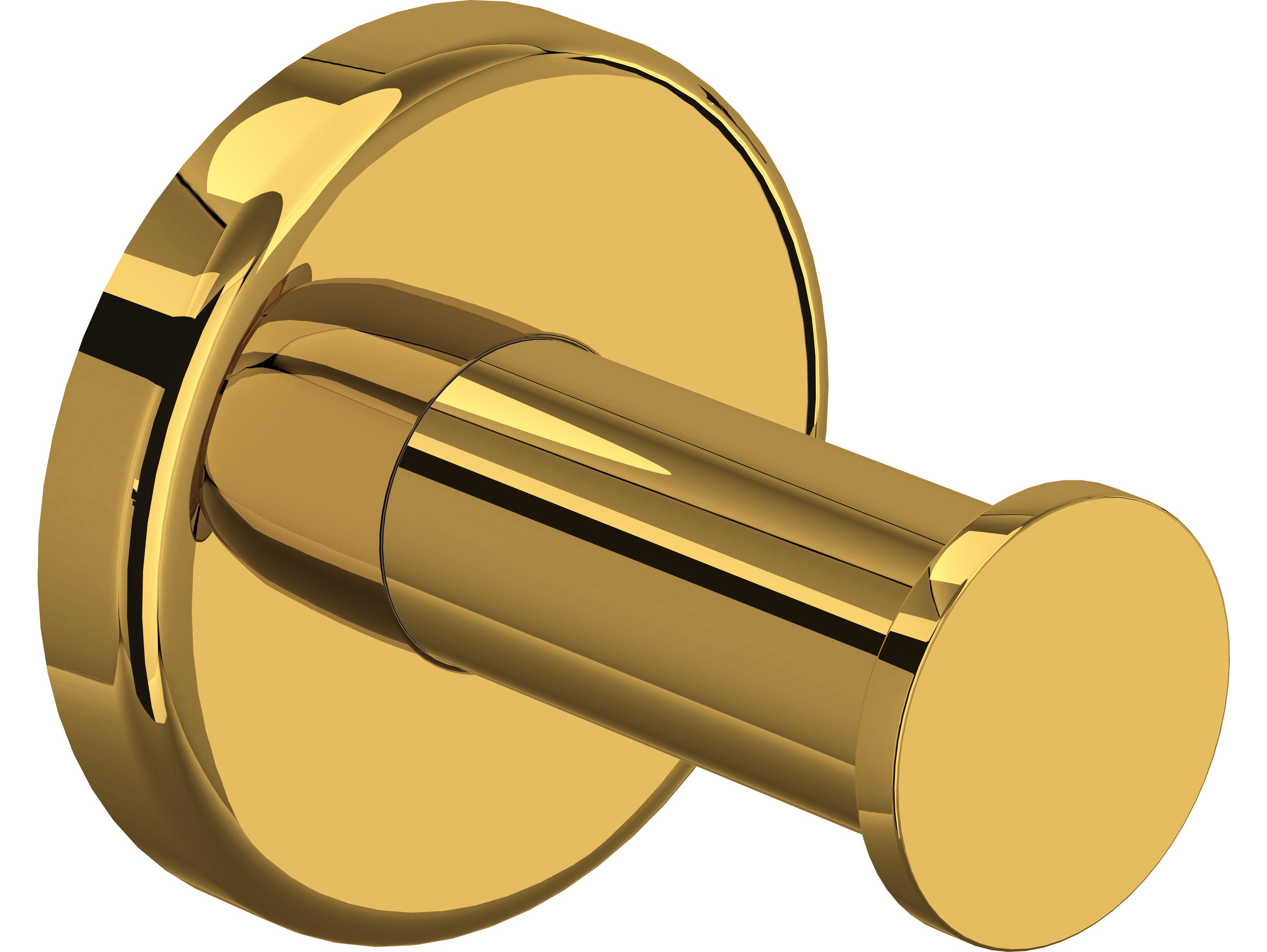 Rohl Lombardia And Avanti Bath Single Robe Hook In Unalcquered Brass