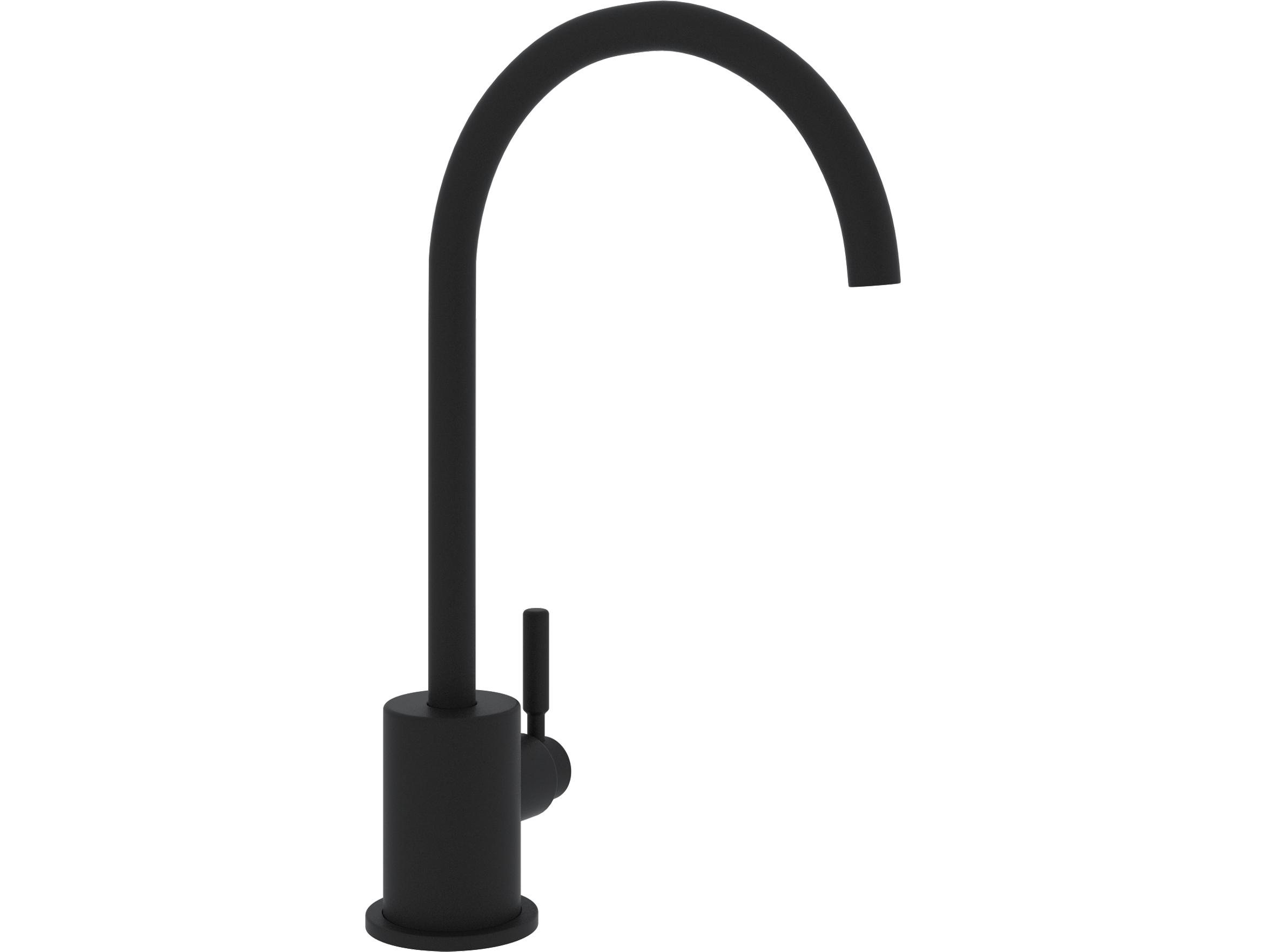 Rohl Lux Single Side Lever Brass Filter Faucet In Matte Black