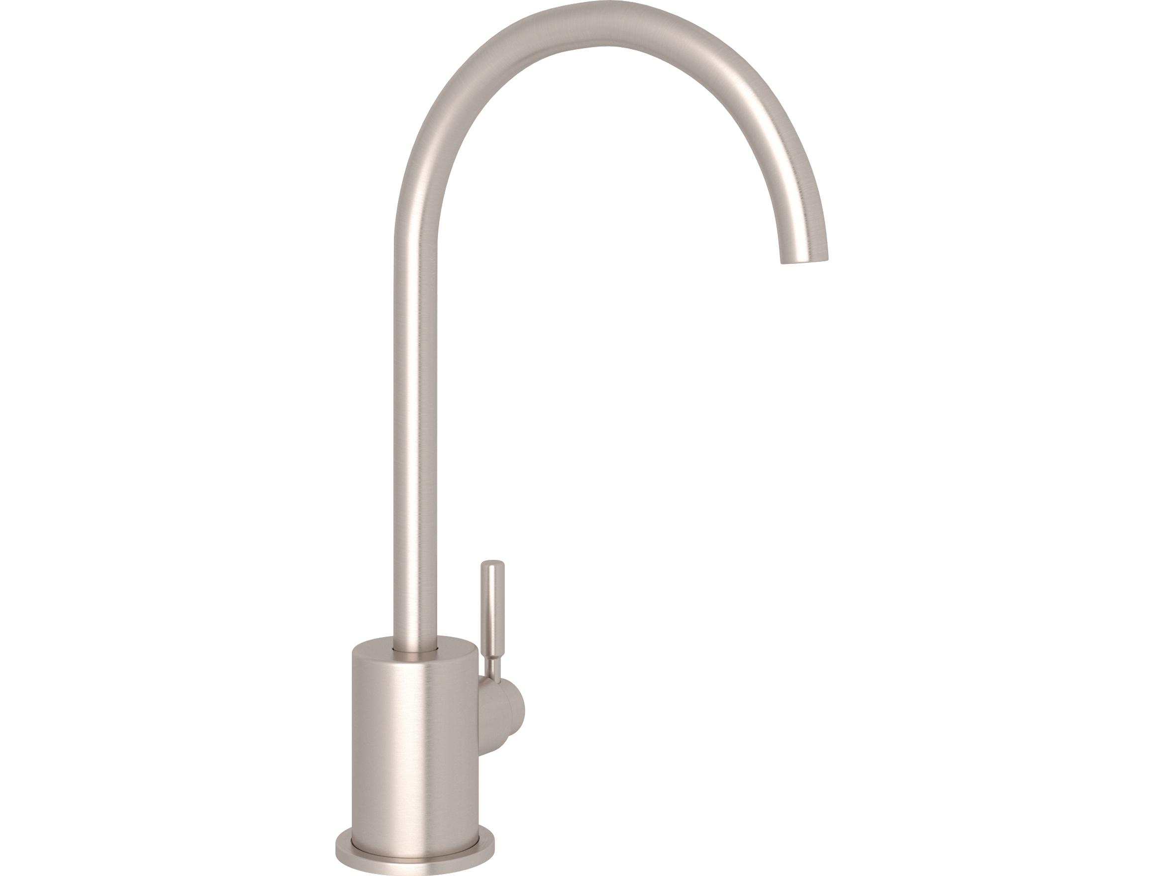 Rohl Lux Single Side Lever Brass Filter Faucet In Satin Nickel