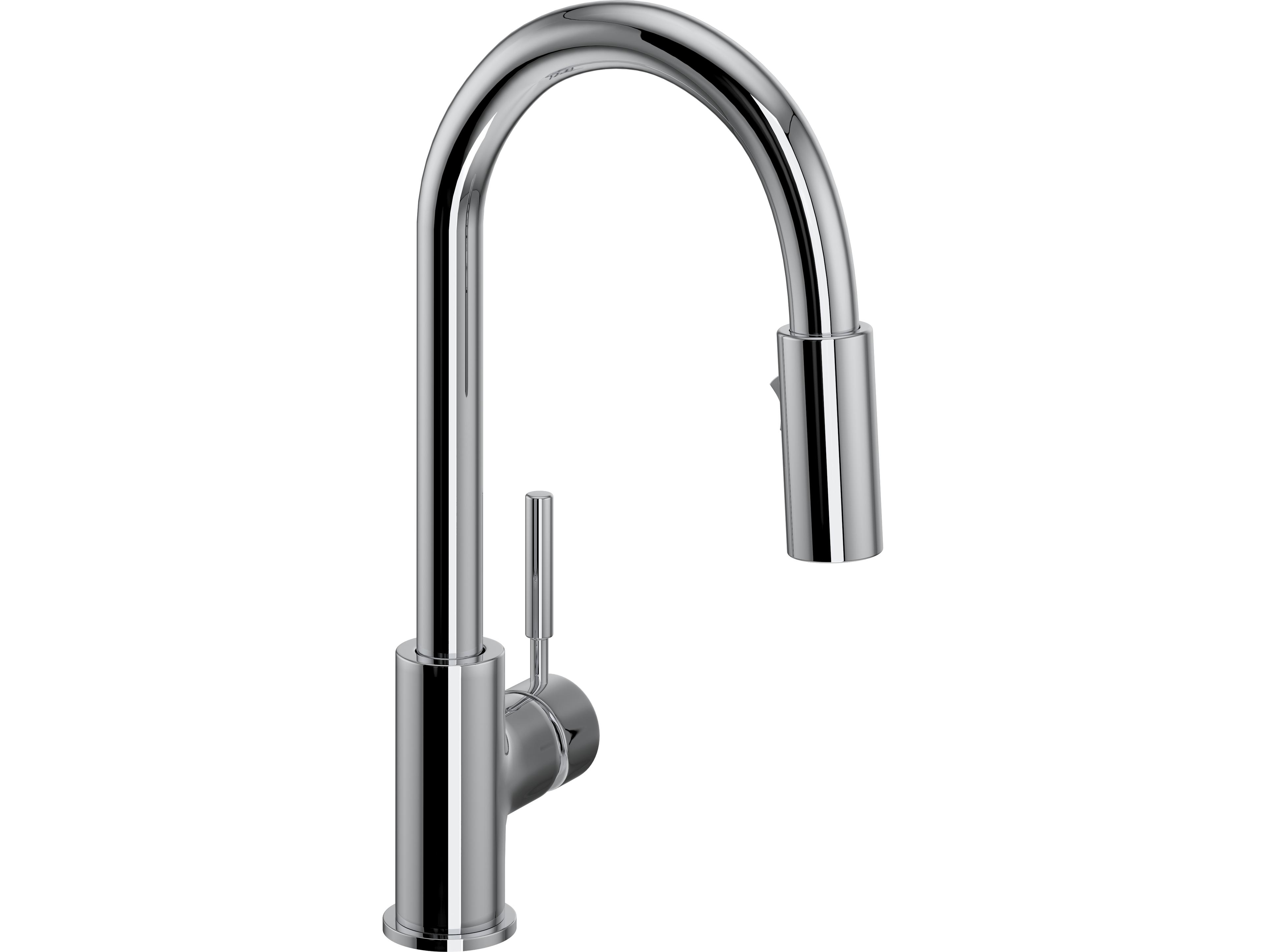 Rohl Lux Polished Chrome Pull-Down Kitchen Faucet