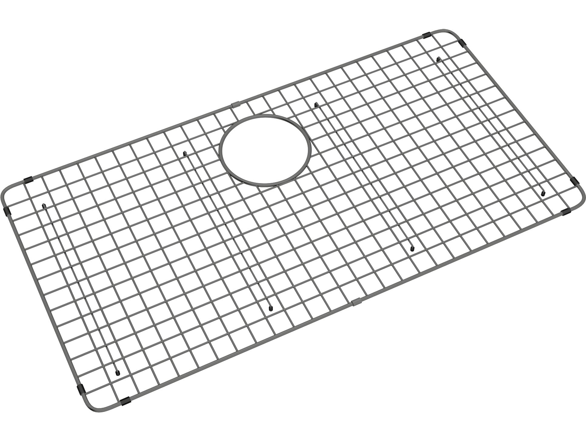 Rohl Forze Wire Sink Grid For Kitchen Sinks In Black Stainless Steel 