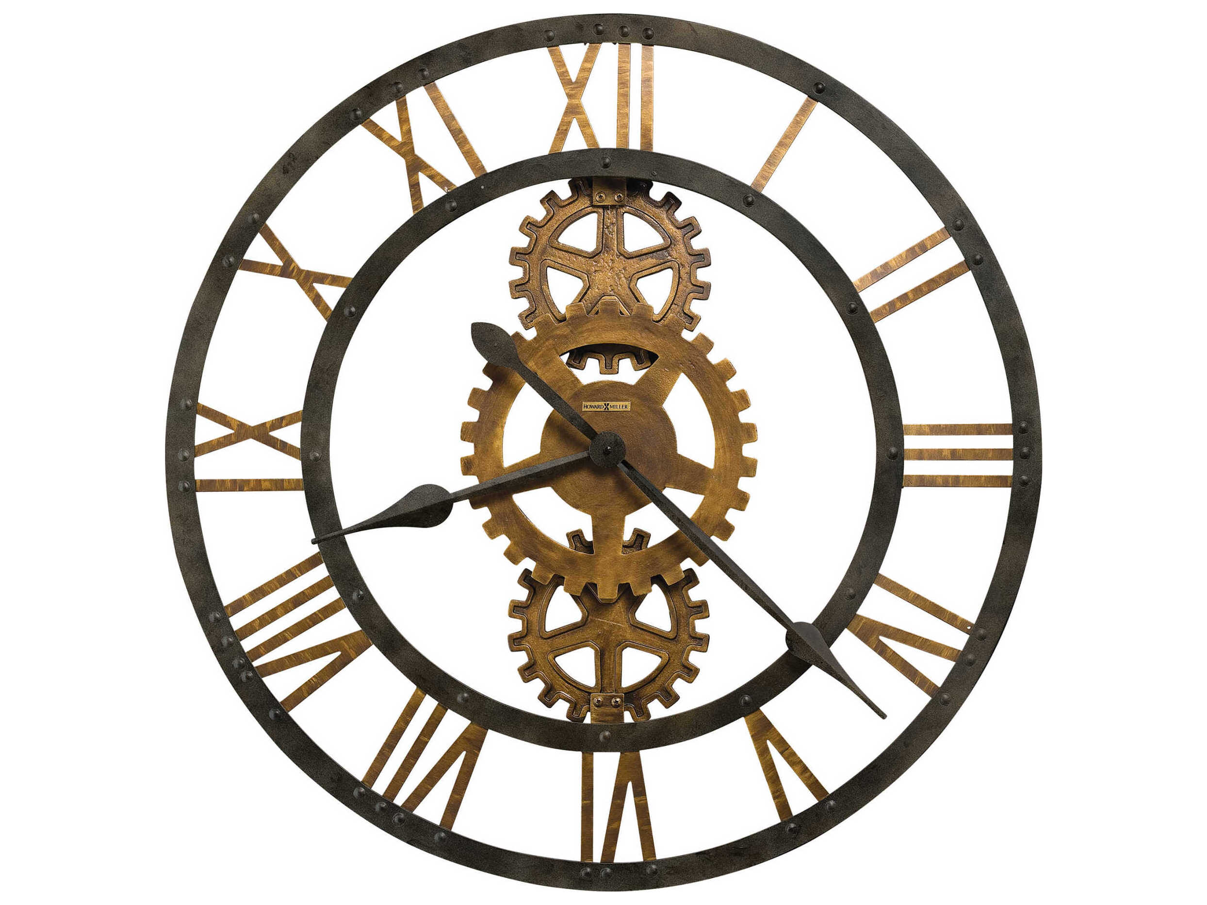 Howard Miller Crosby Antique Brass Oversized Gallery Wall Clock