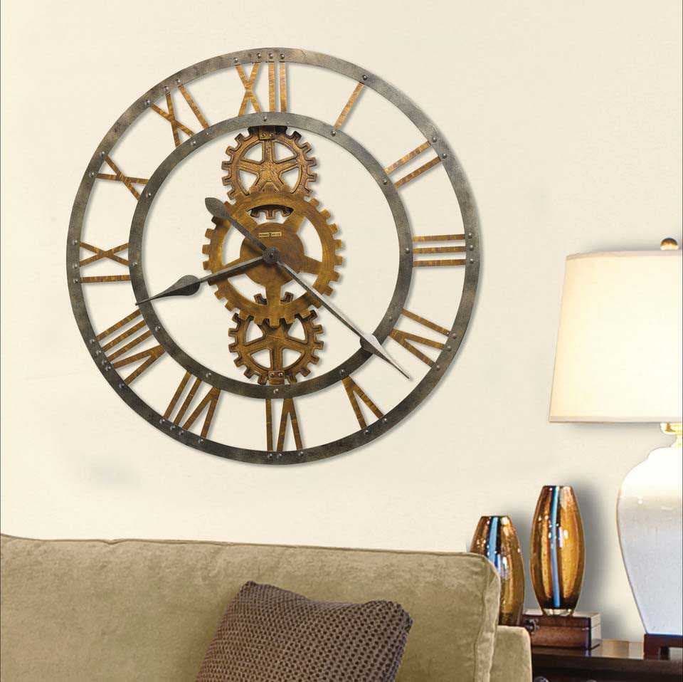 Howard Miller Crosby Antique Brass Oversized Gallery Wall Clock