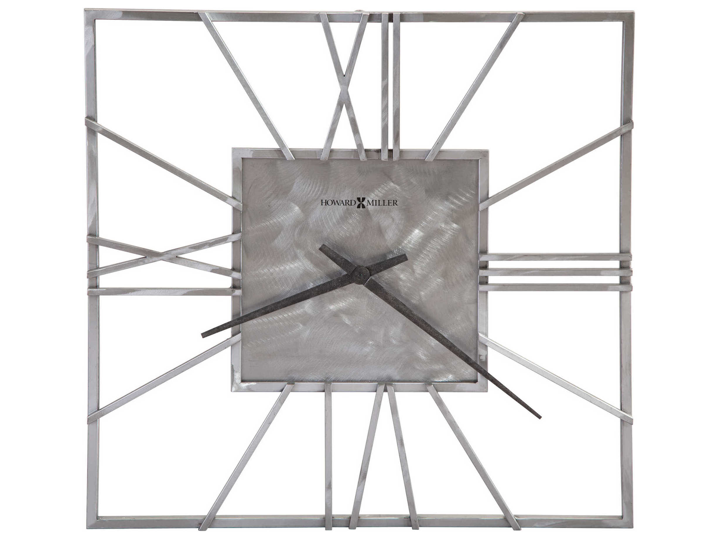 Howard Miller Lorain Natural Machined Steel Oversized Gallery Wall Clock