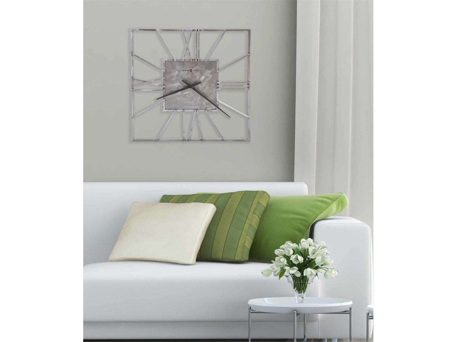 Howard Miller Lorain Natural Machined Steel Oversized Gallery Wall Clock