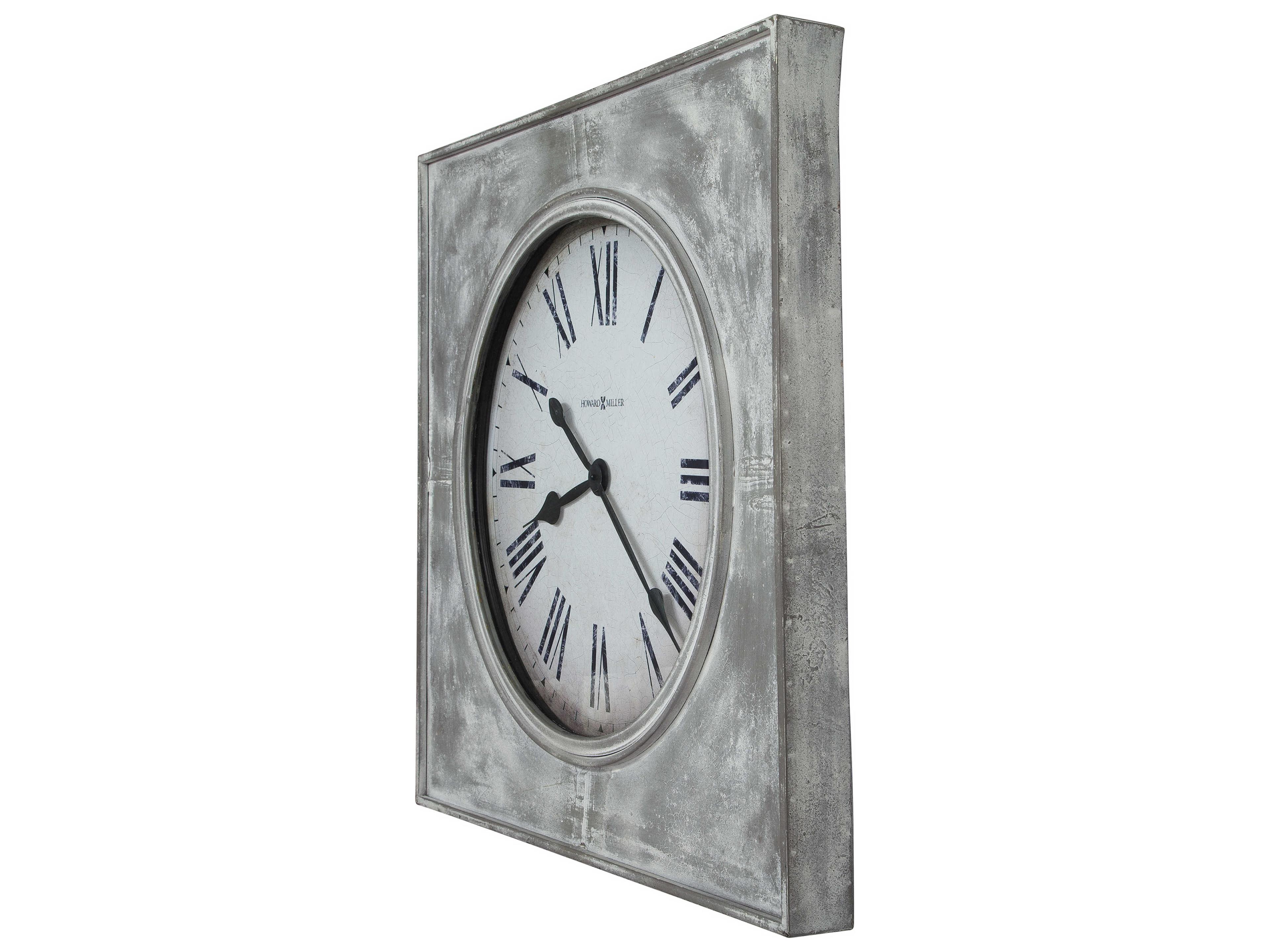 Howard Miller Bathazaar Aged White & Gray Wall Clock