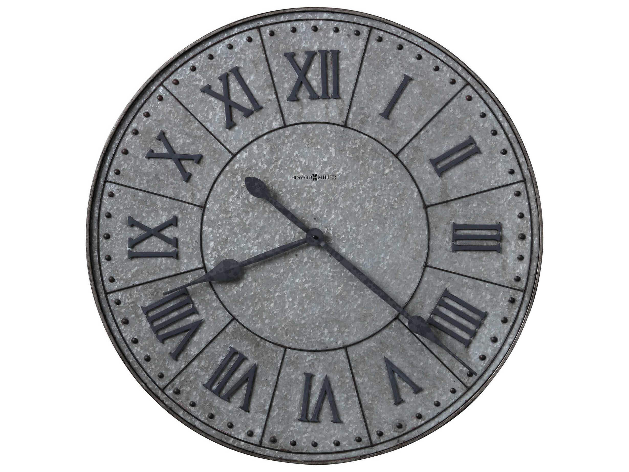 Howard Miller Manzine Charcoal Gray Wall Clock