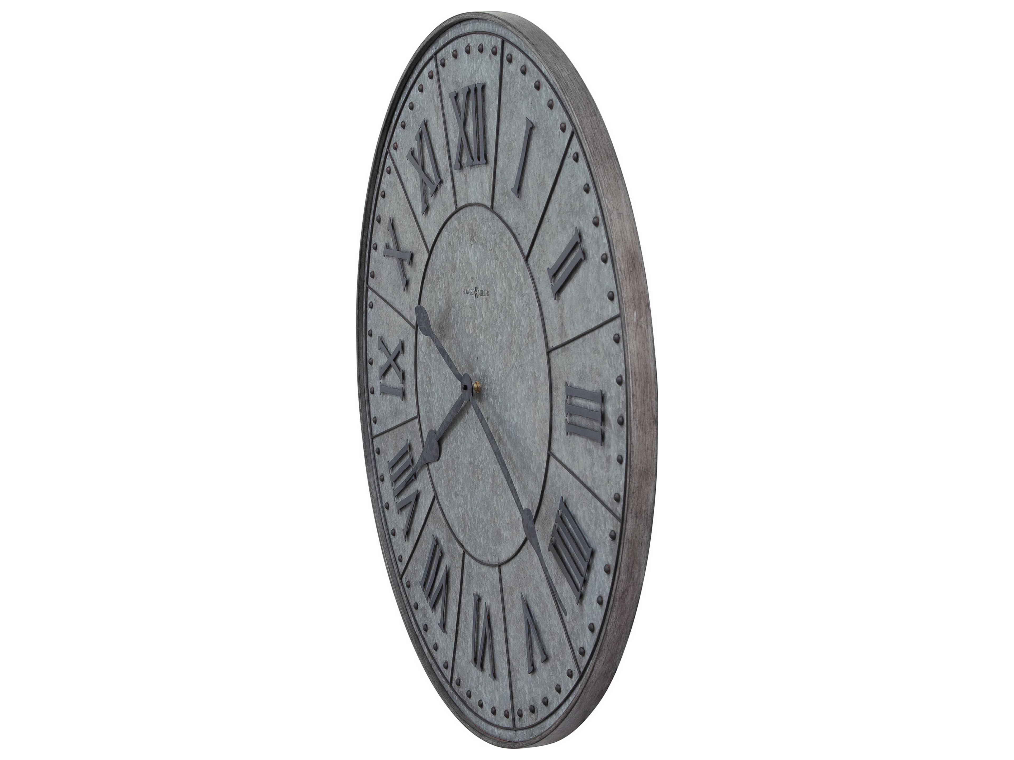Howard Miller Manzine Charcoal Gray Wall Clock